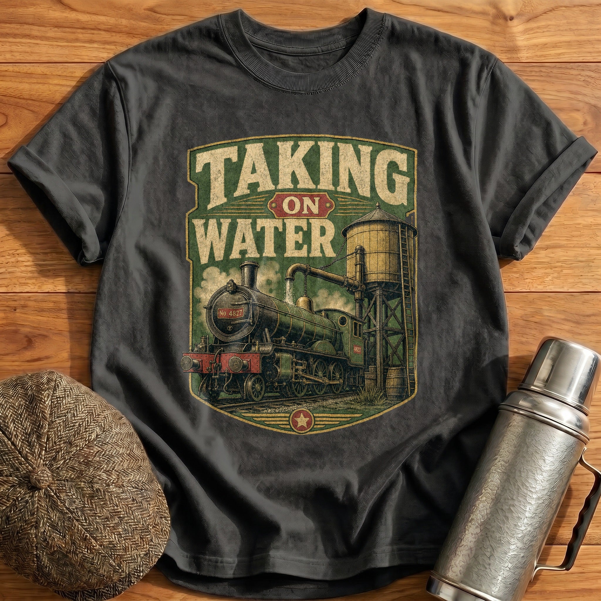 Taking on Water T-Shirt - Charcoal