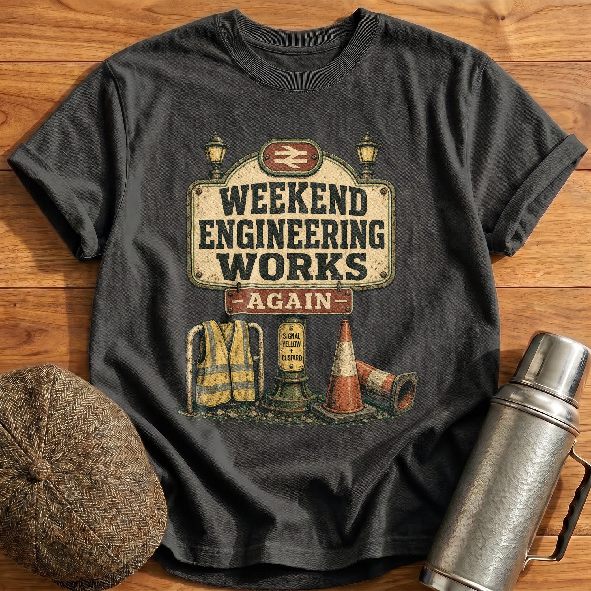 Weekend Engineering Works T-Shirt - Charcoal