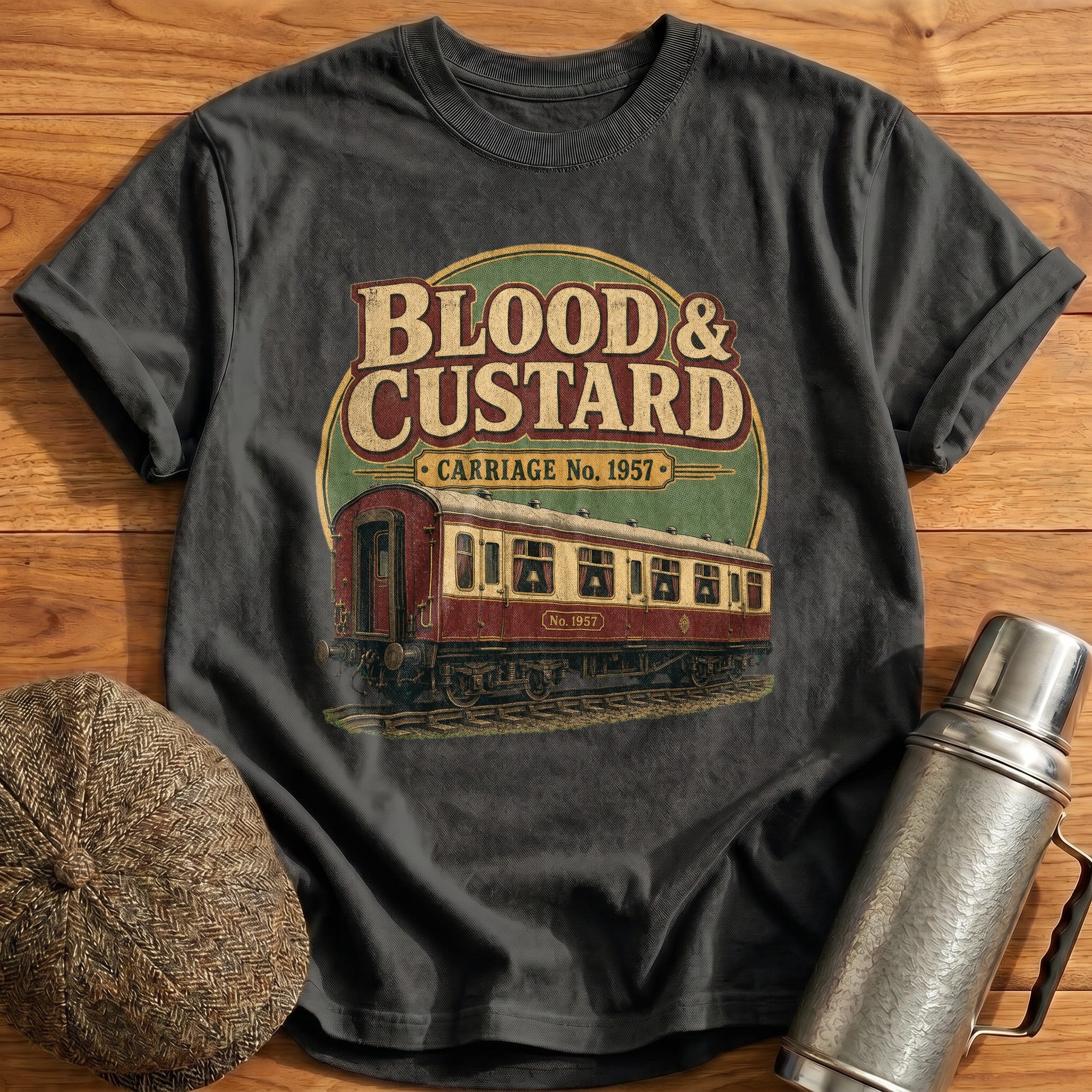 Blood & Custard T-Shirt - Charcoal