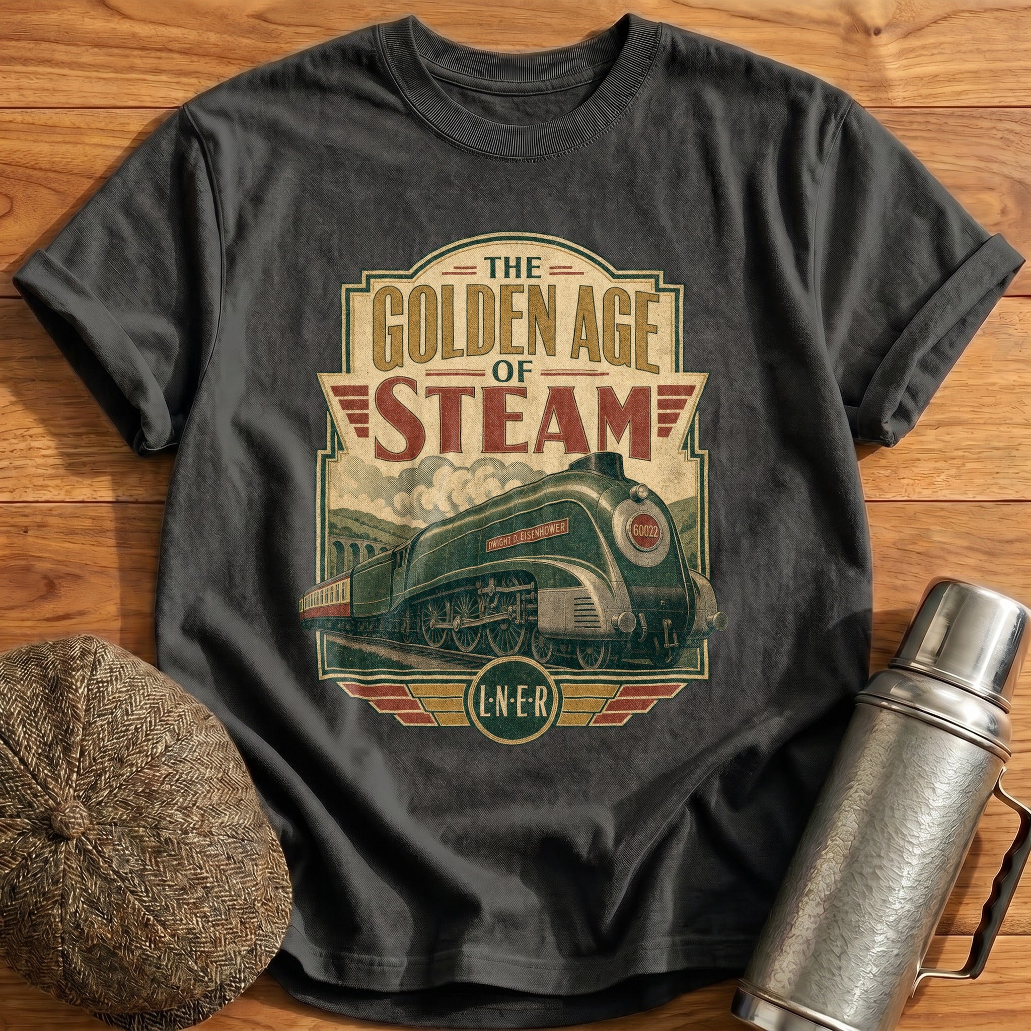 The Golden Age of Steam II T-Shirt - Charcoal