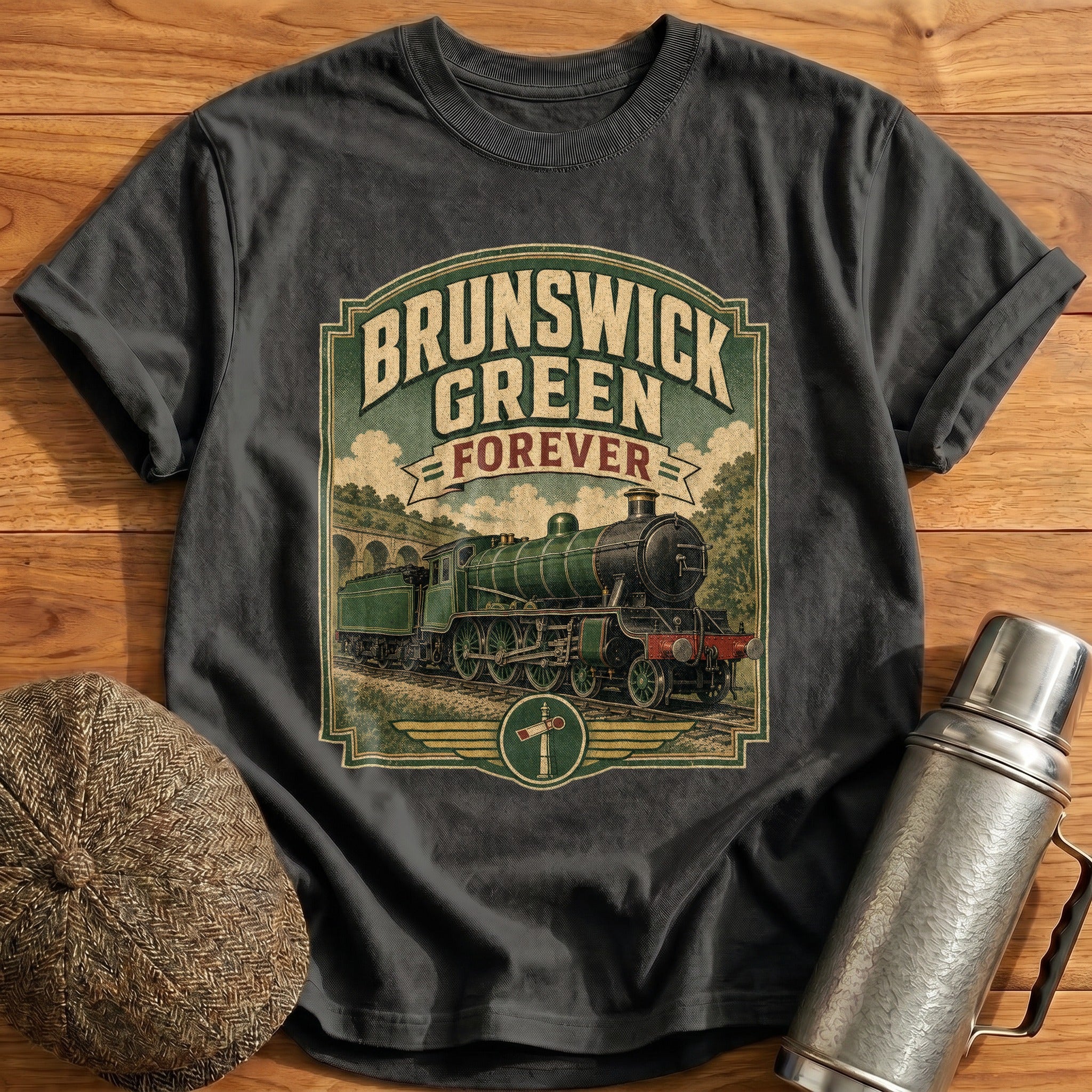 Brunswick Green Forever II T-Shirt - Charcoal