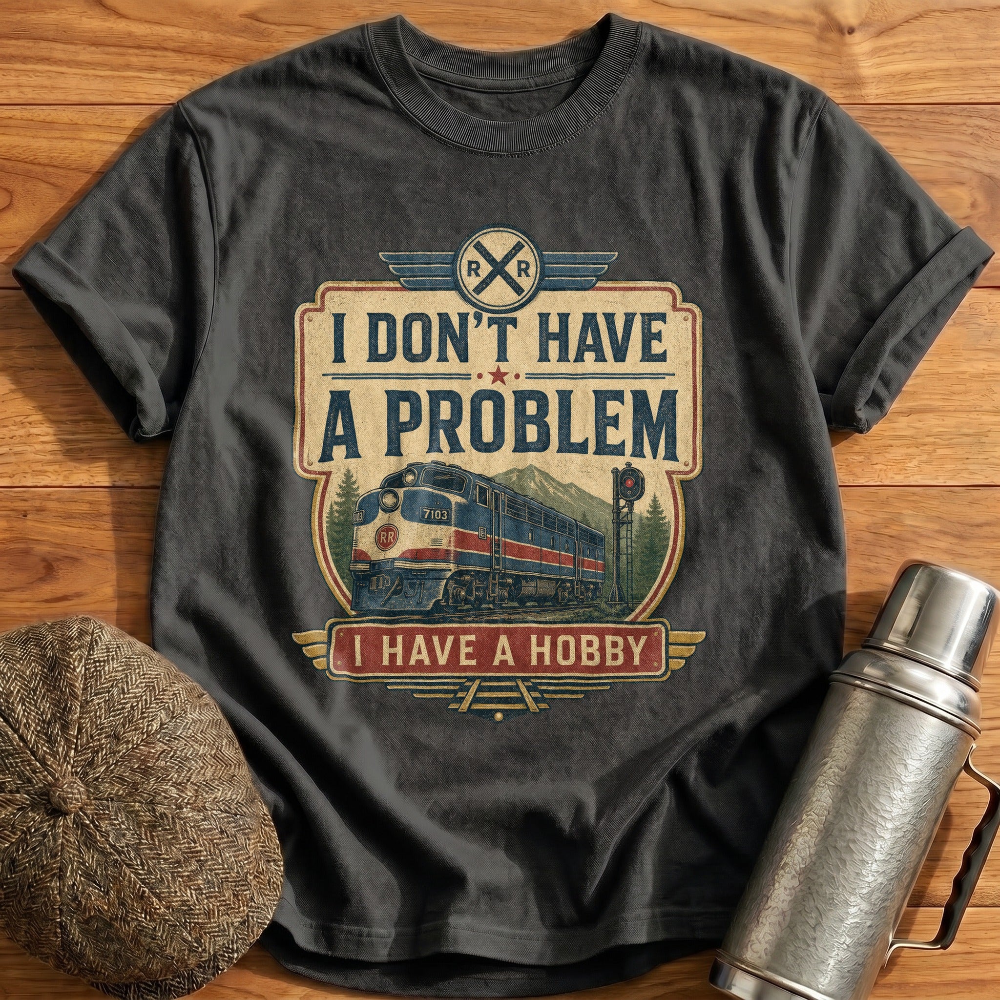 I Don't Have a Problem T-Shirt - Charcoal
