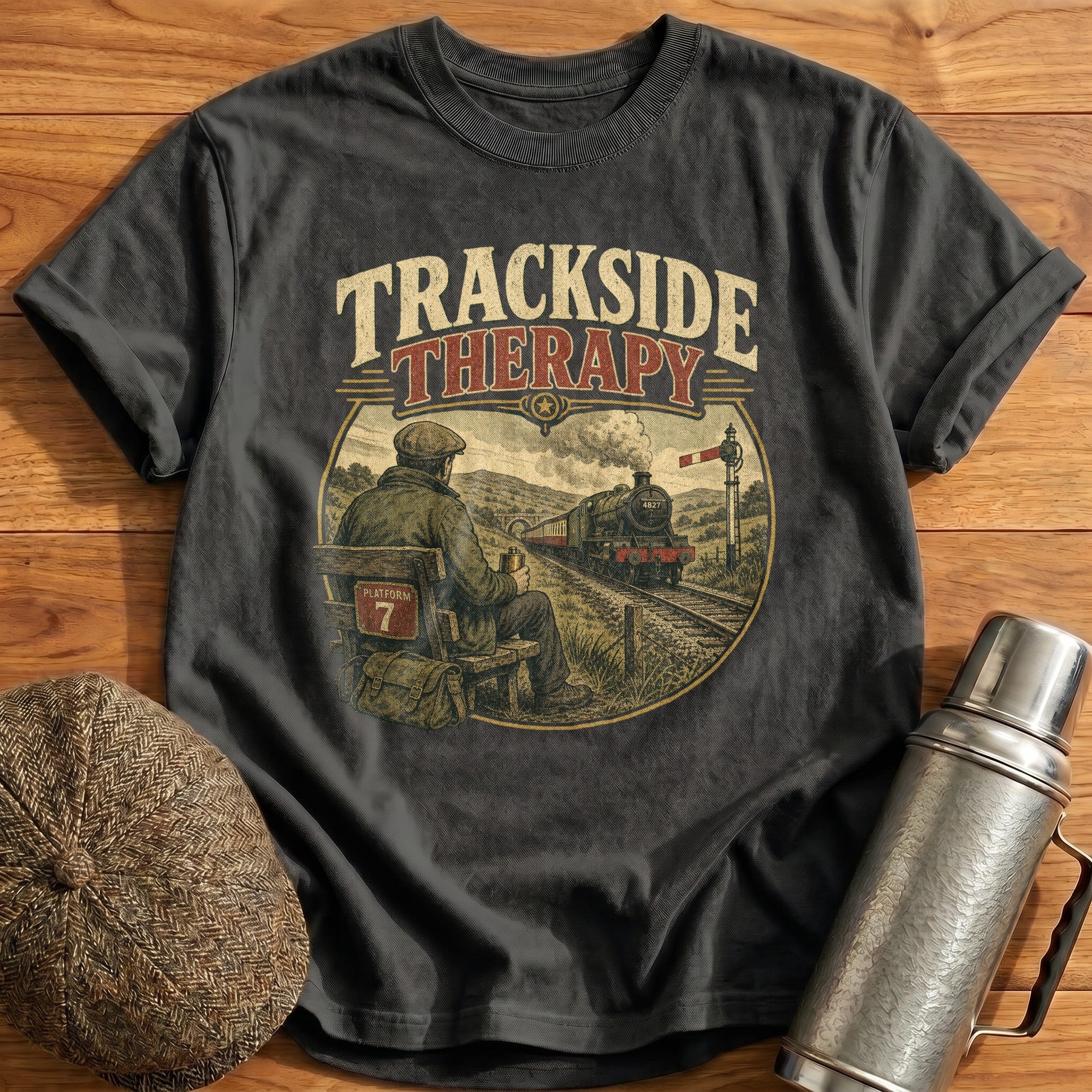 Trackside Therapy II T-Shirt - Charcoal