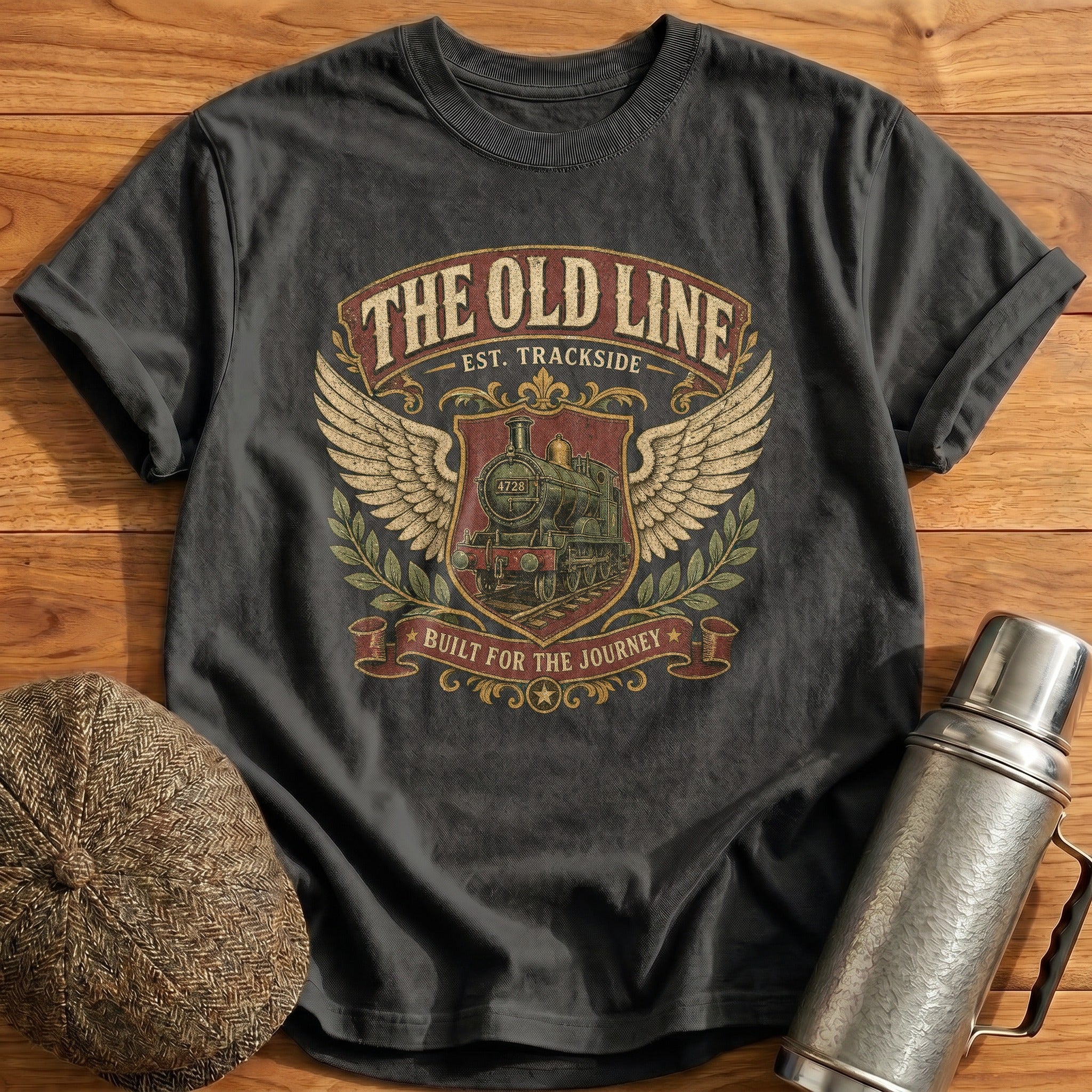 The Old Line T-Shirt - Charcoal