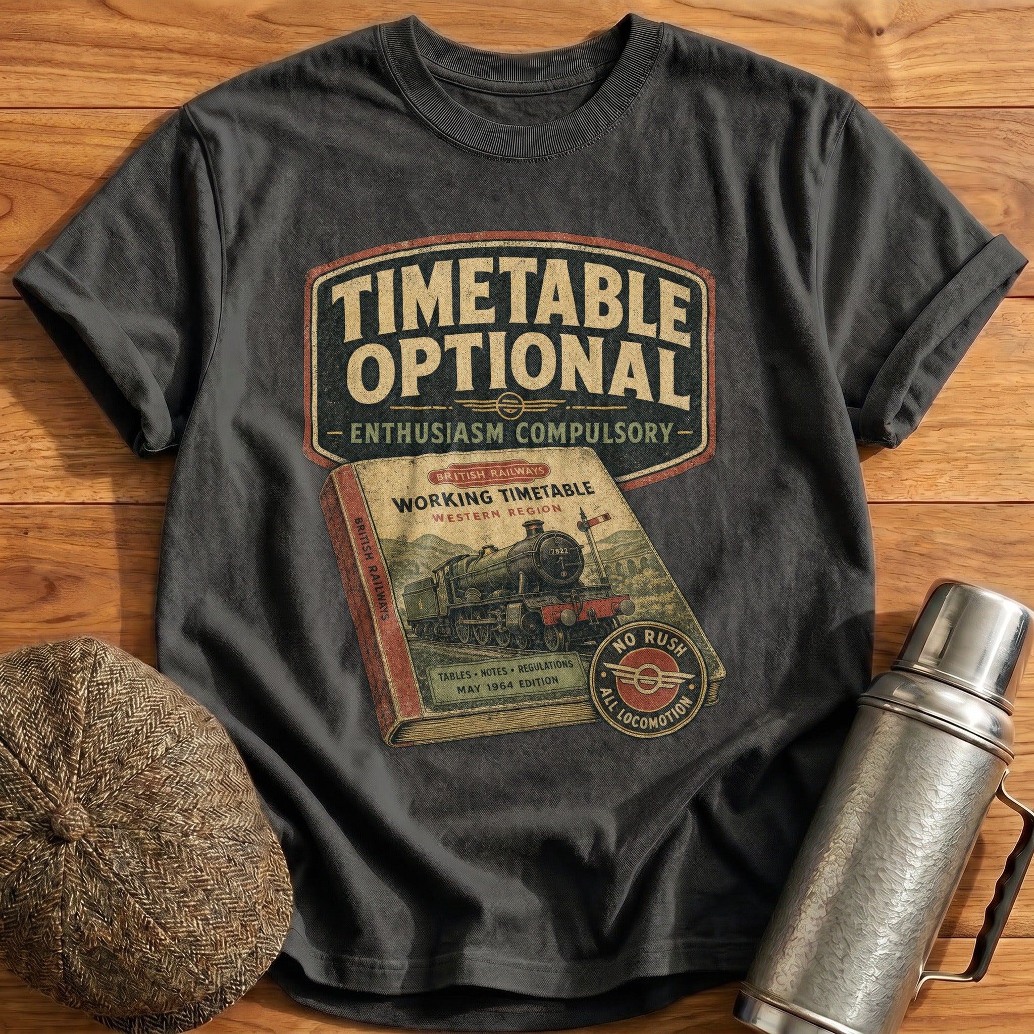 Timetable Optional T-Shirt - Charcoal