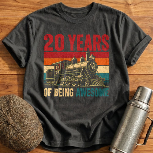 20 Being Awesome T-Shirt - Charcoal