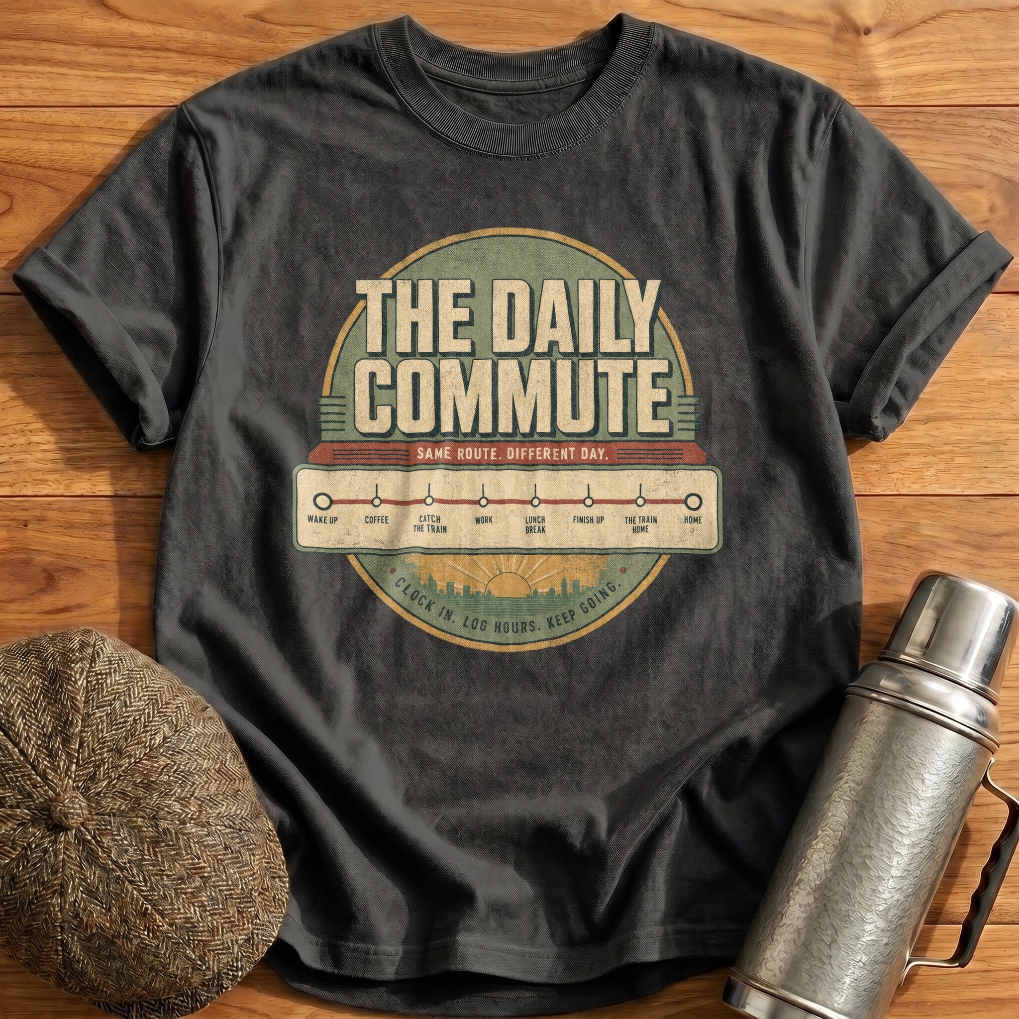 The Daily Commute T-Shirt - Charcoal