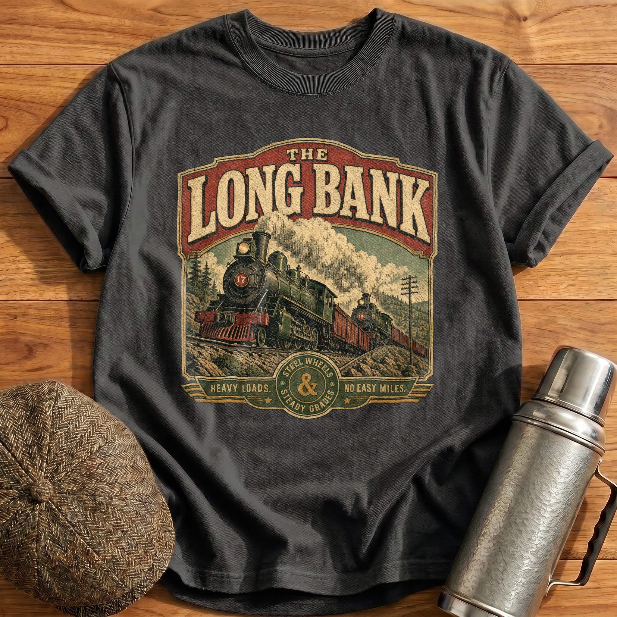The Long Bank T-Shirt - Charcoal