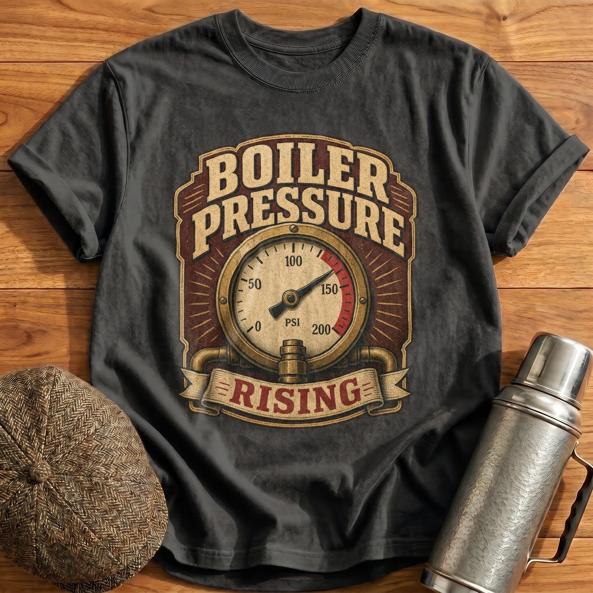 Boiler Pressure T-Shirt - Charcoal