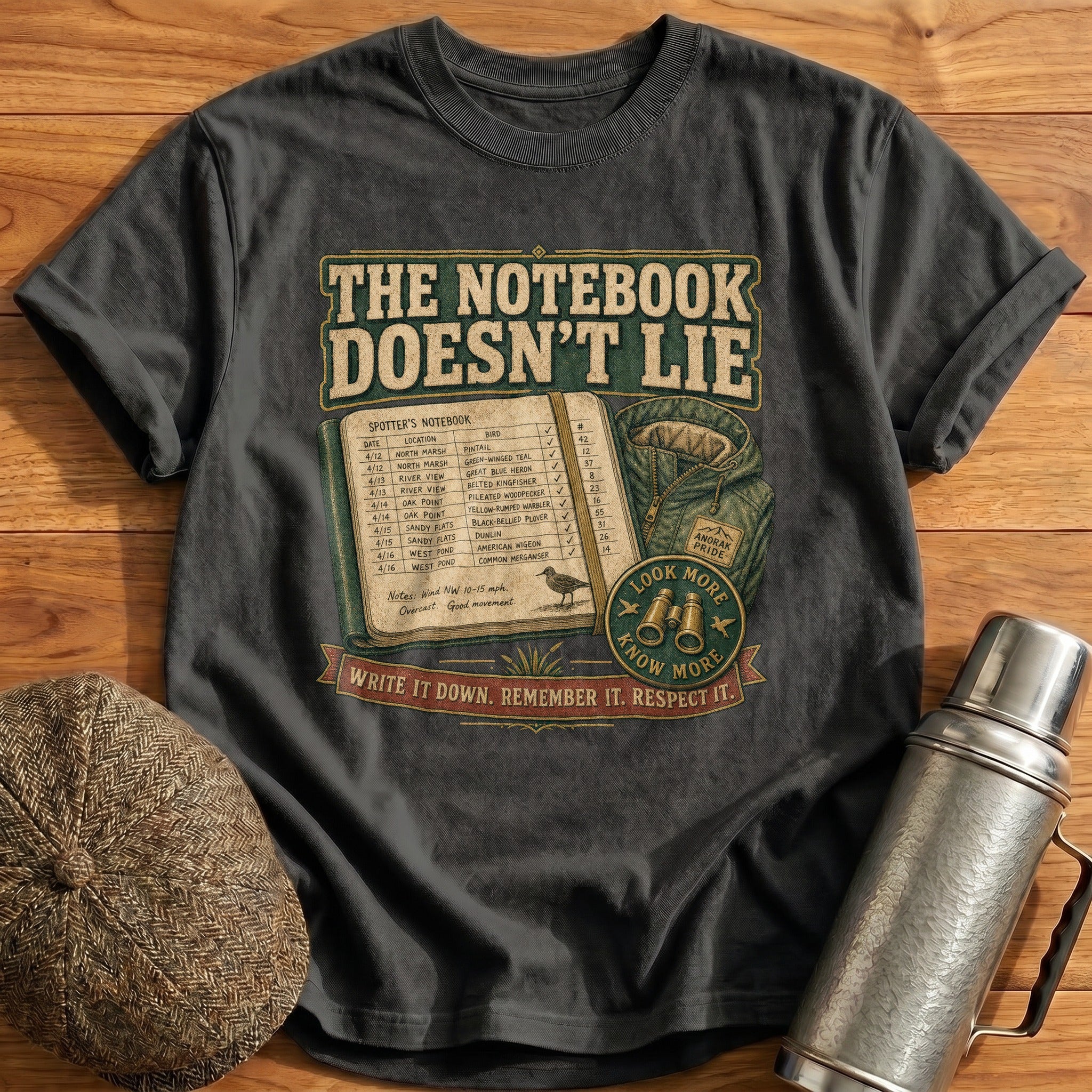 The Notebook Doesn't Lie T-Shirt - Charcoal