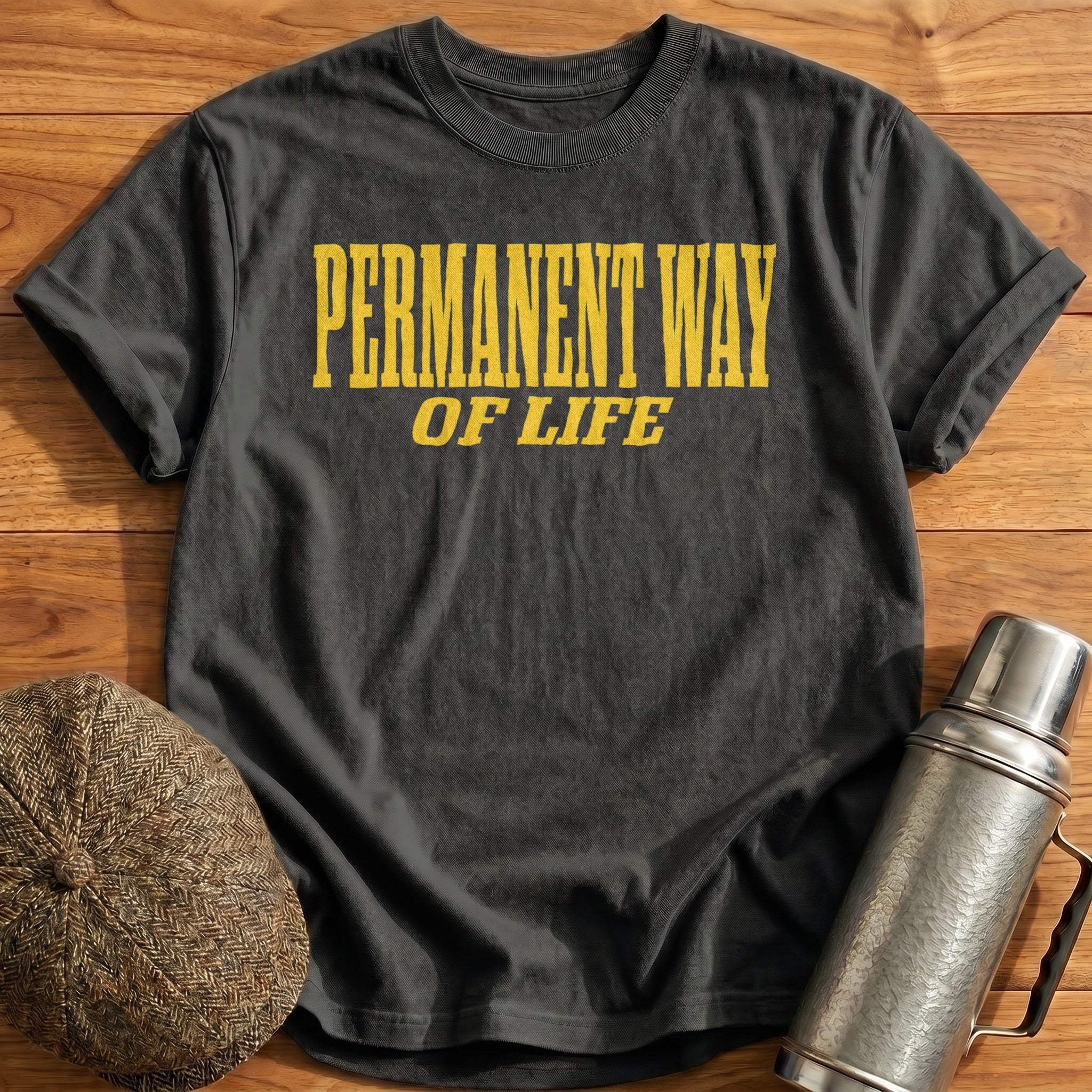 Permanent Way of Life T-Shirt - Charcoal