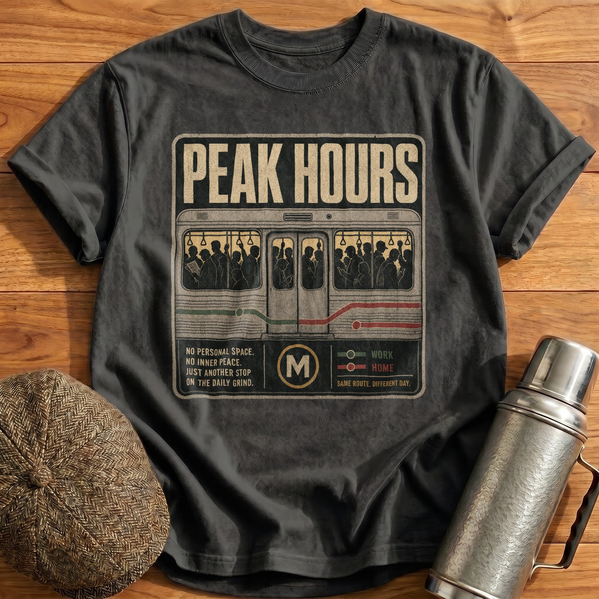 Peak Hours T-Shirt - Charcoal