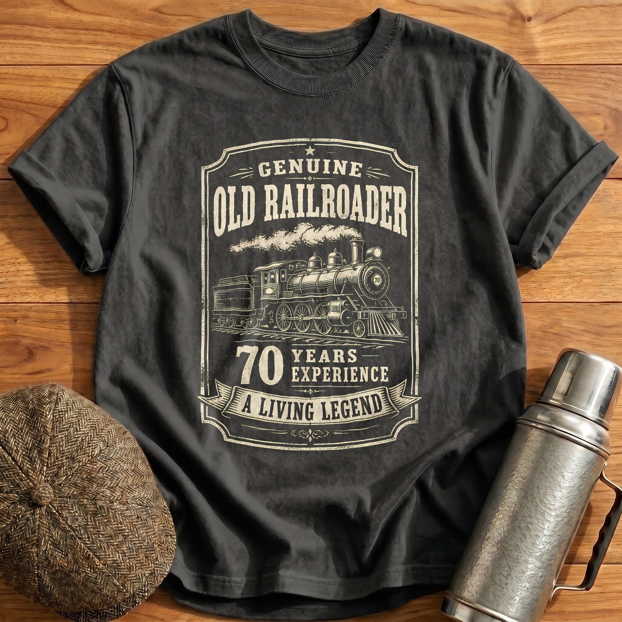 70 Living Legend T-Shirt - Charcoal