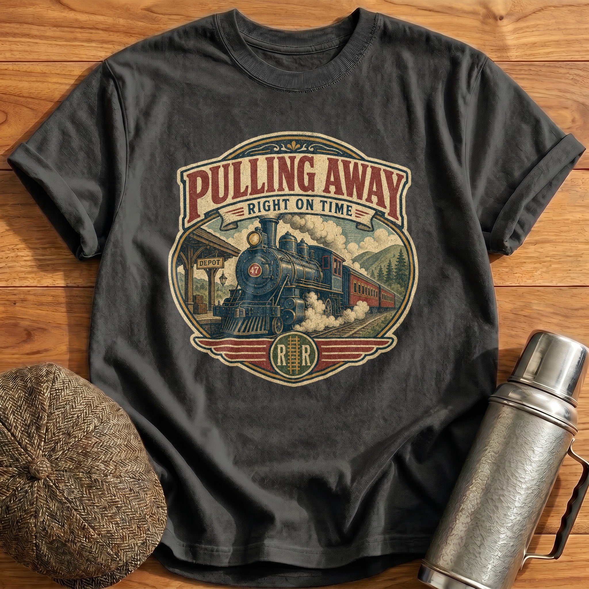 Pulling Away T-Shirt - Charcoal
