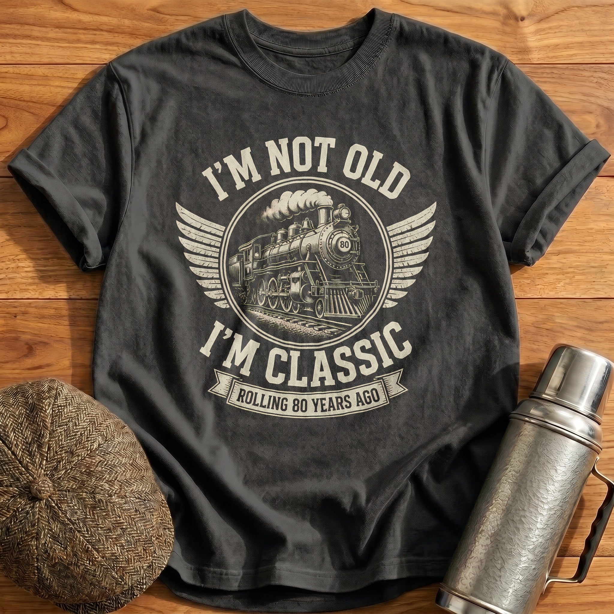 80 Im Classic T-Shirt - Charcoal