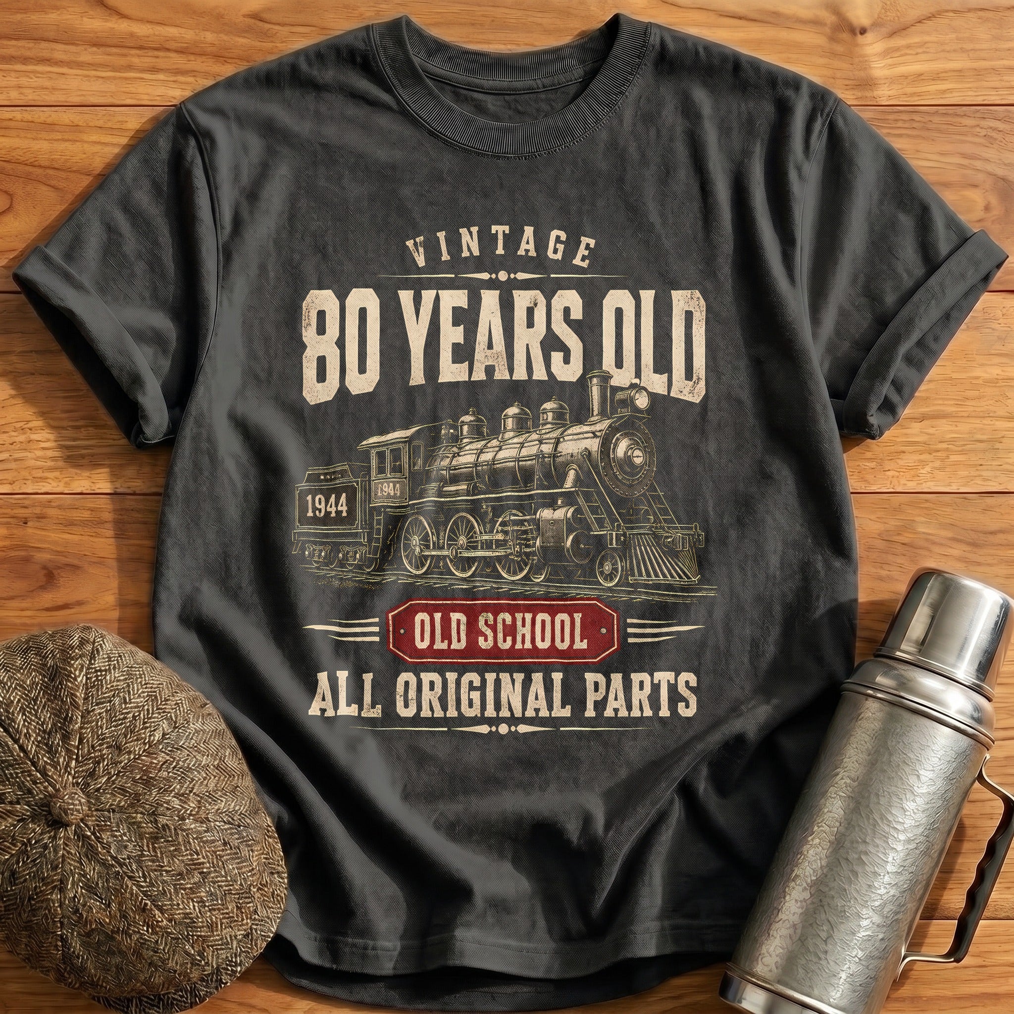 80 Original Parts T-Shirt - Charcoal