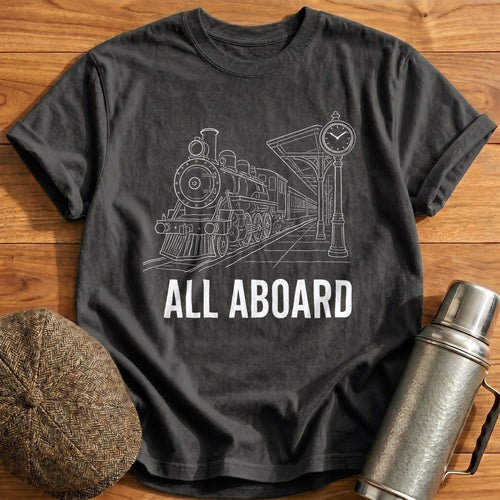 All Aboard 34 T-Shirt - Charcoal