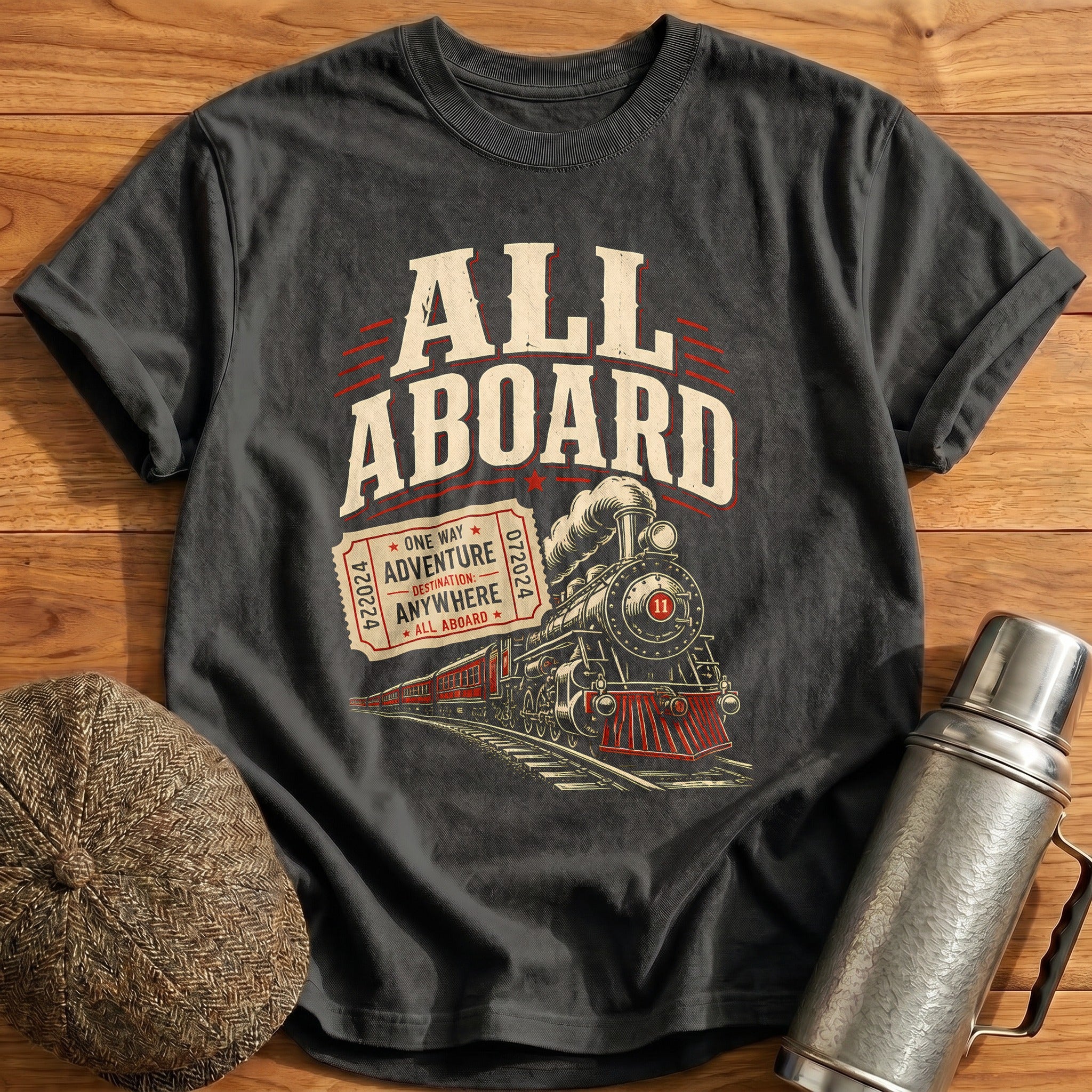 All Aboard 52 T-Shirt - Charcoal