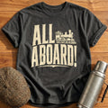 All Aboard Train Enthusiast Vintage - Charcoal