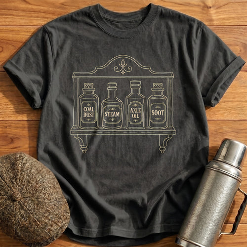 Apothecary Rail Bottles 14 - Charcoal
