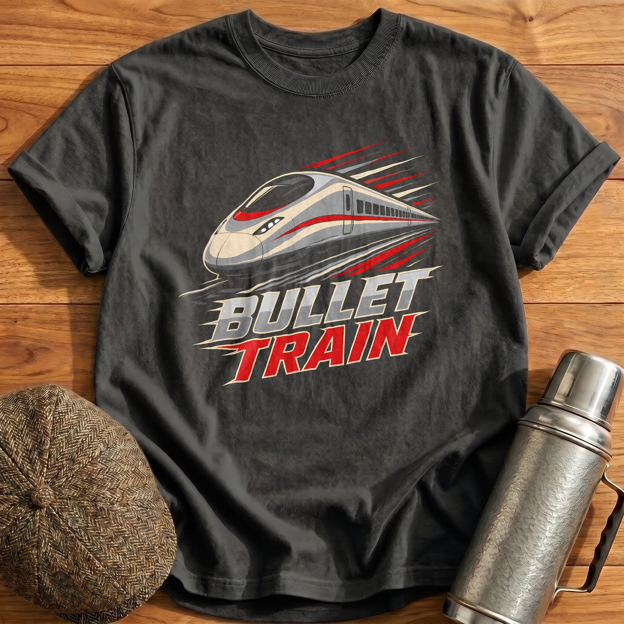 Bullet Train 99 T-Shirt - Charcoal