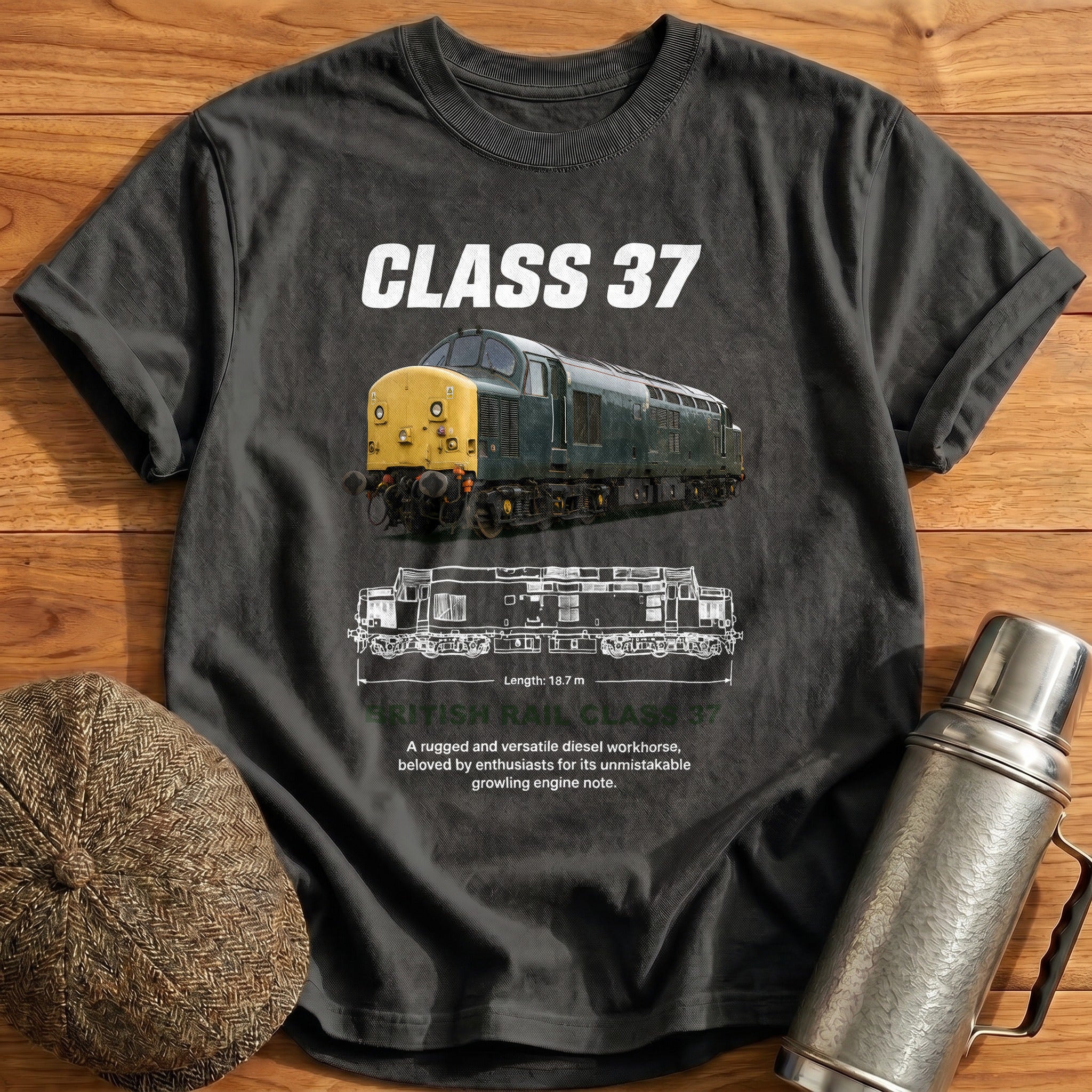 Class 37 78 T-Shirt - Charcoal