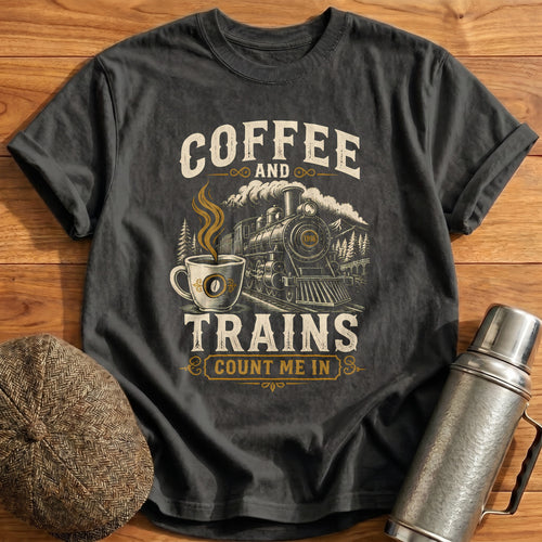 Coffee Break Express T-Shirt - Charcoal