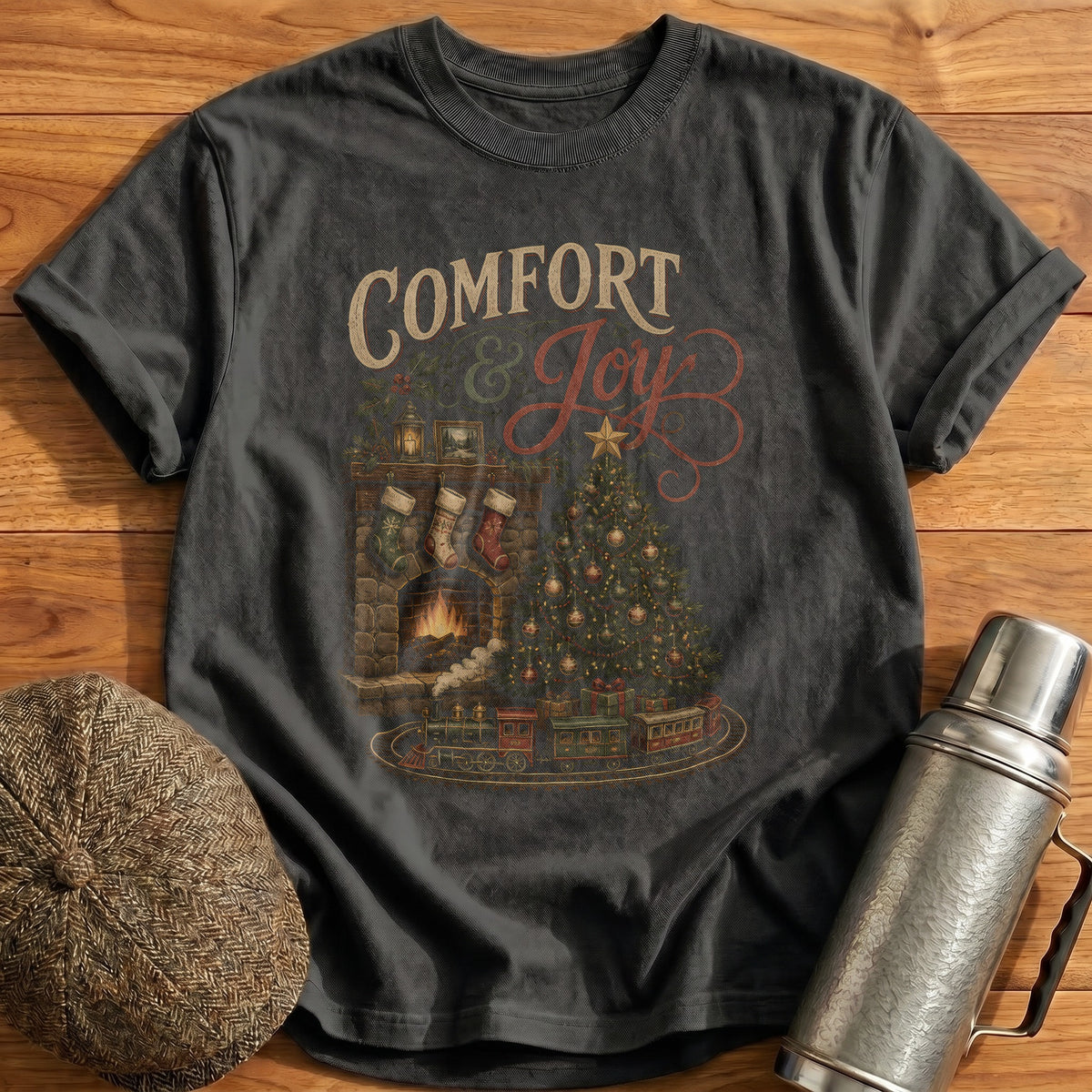 Comfort And Joy 68 T-Shirt - Charcoal