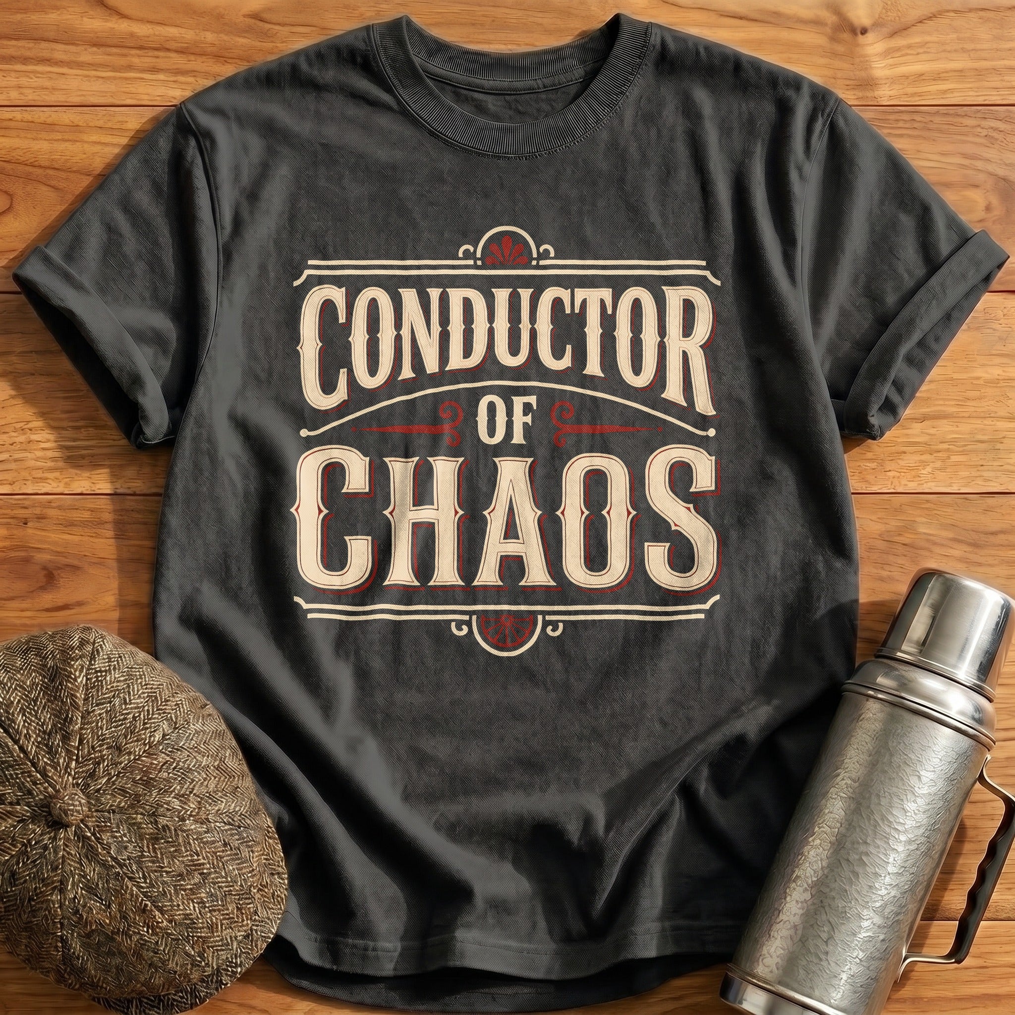 Conductor Of Chaos Funny - Charcoal