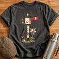 Cute Railway Signal Stop Look Listen Train - Charcoal