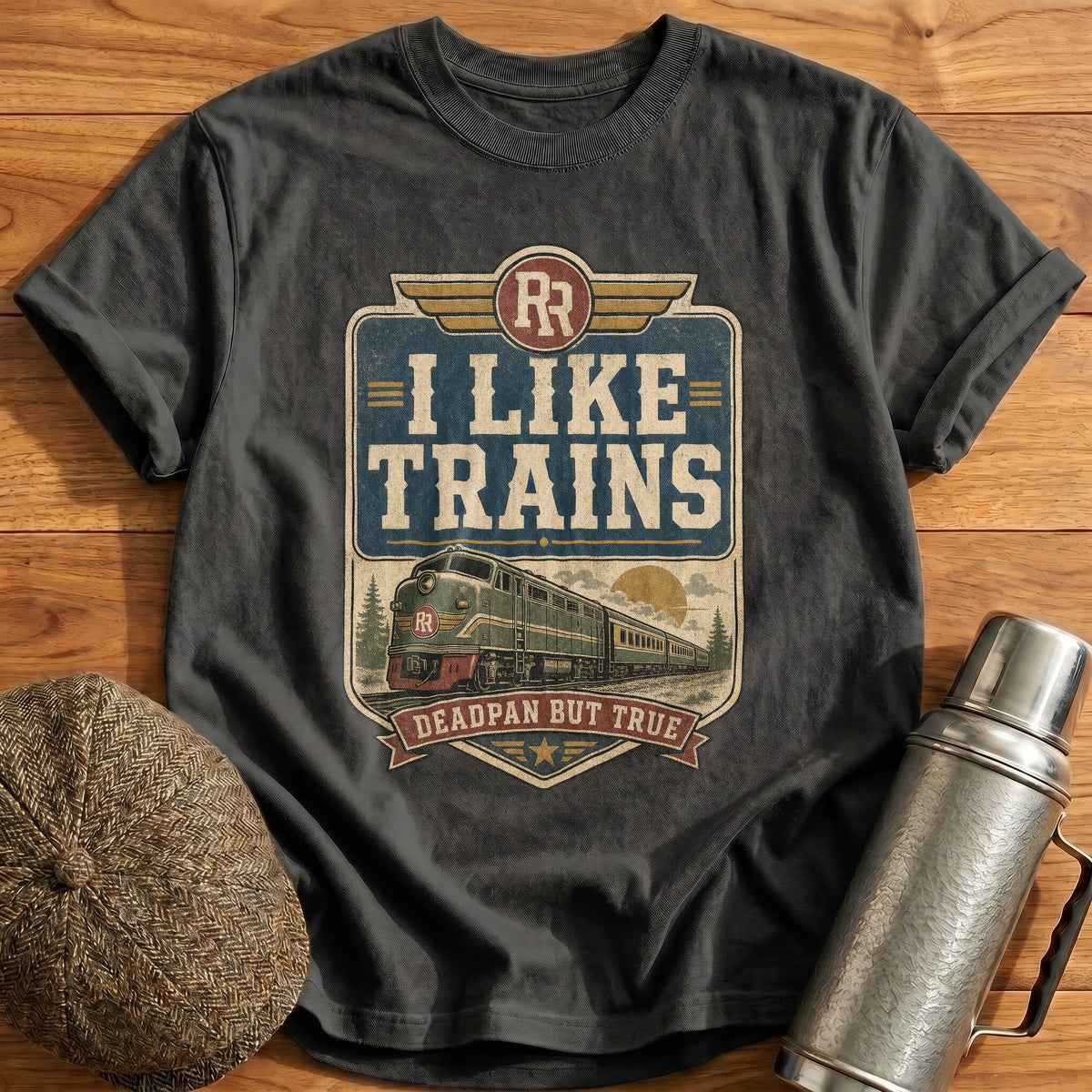 Deadpan But True Kids T-Shirt - Charcoal