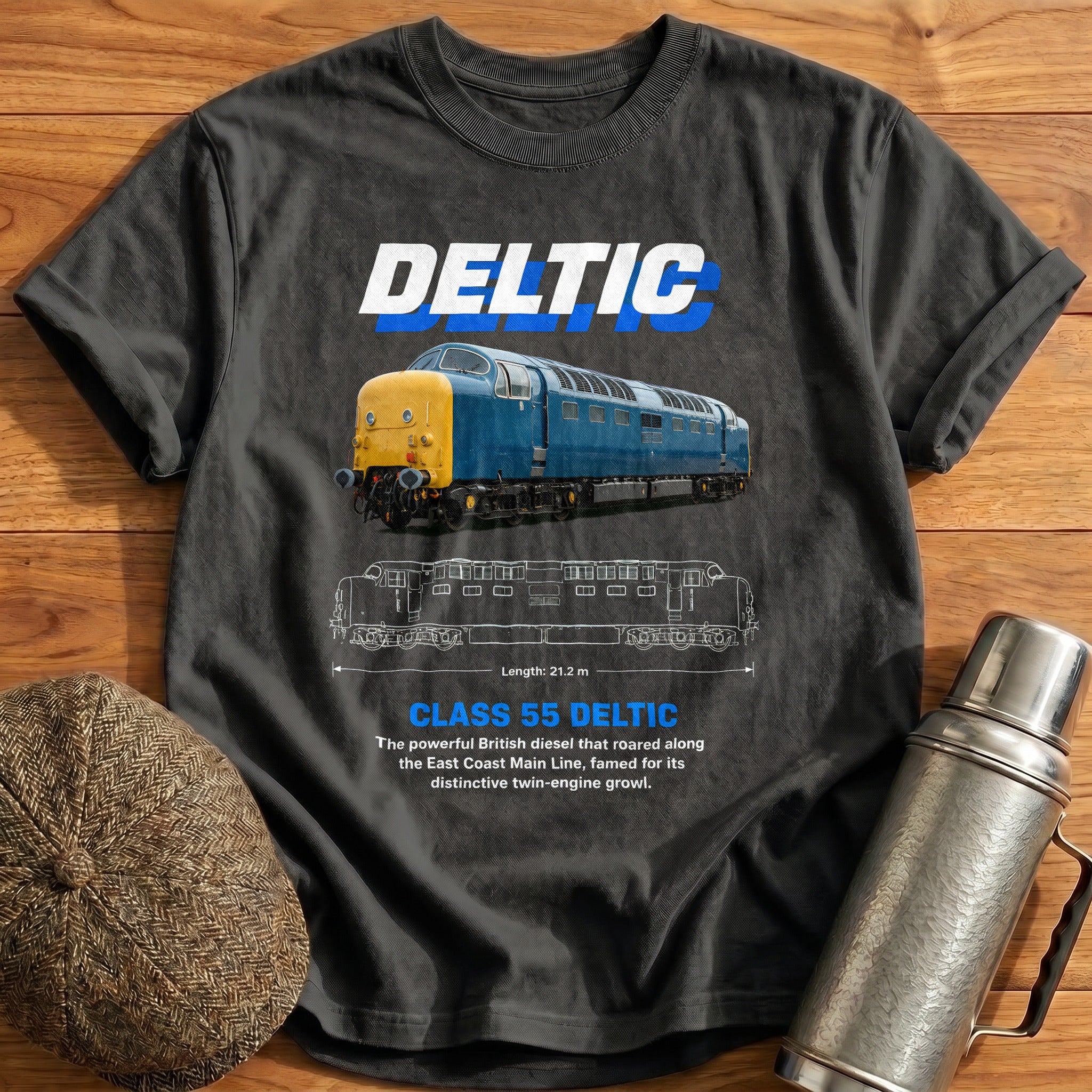 Deltic 91 T-Shirt - Charcoal