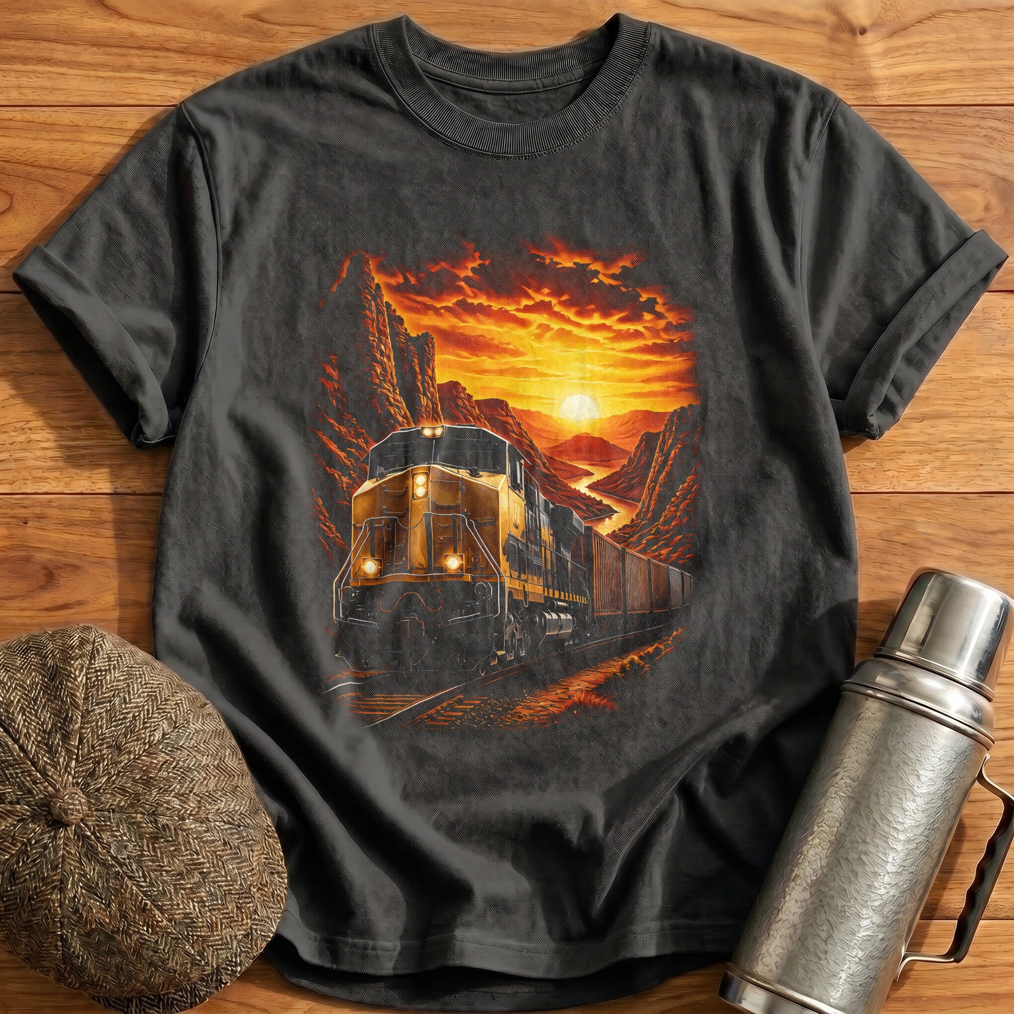 Desert Locomotive Train Spotter - Charcoal