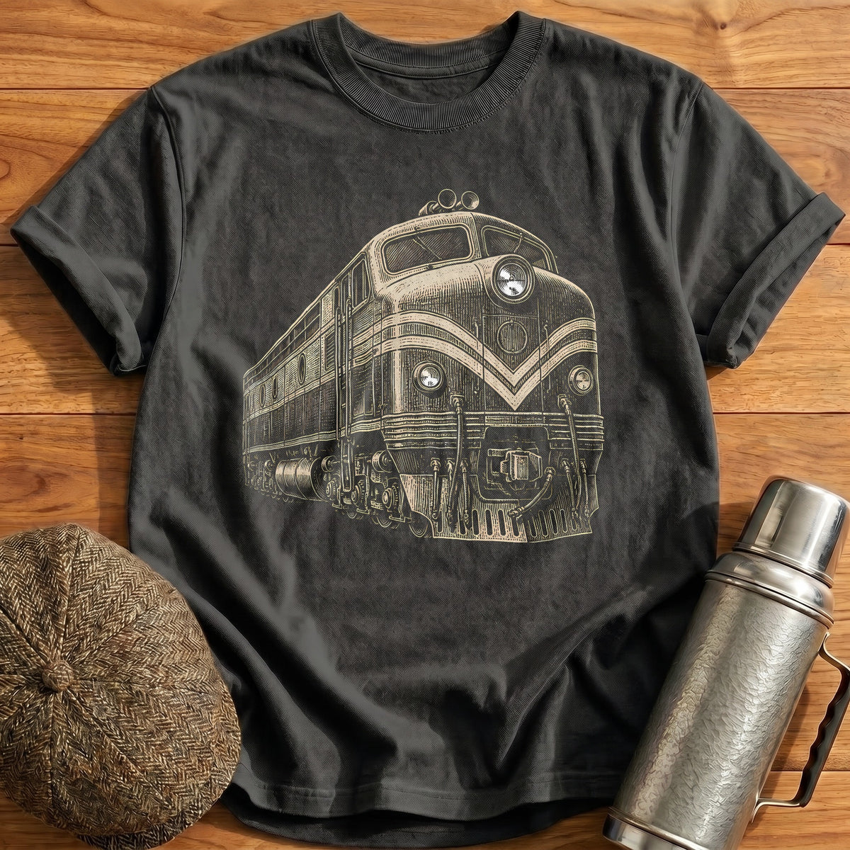 Diesel Woodcut 78 T-Shirt - Charcoal