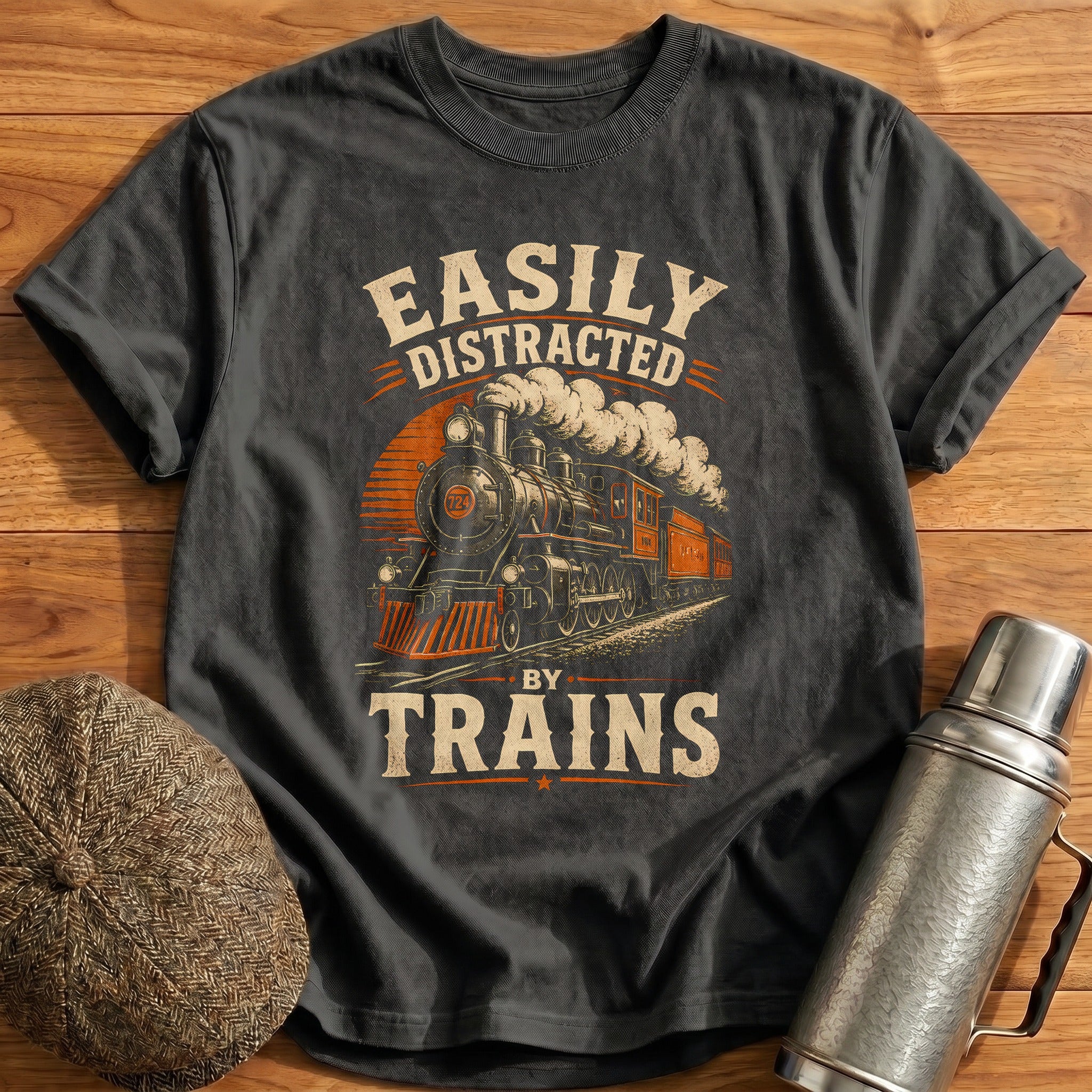 Easily Distracted T-Shirt - Charcoal