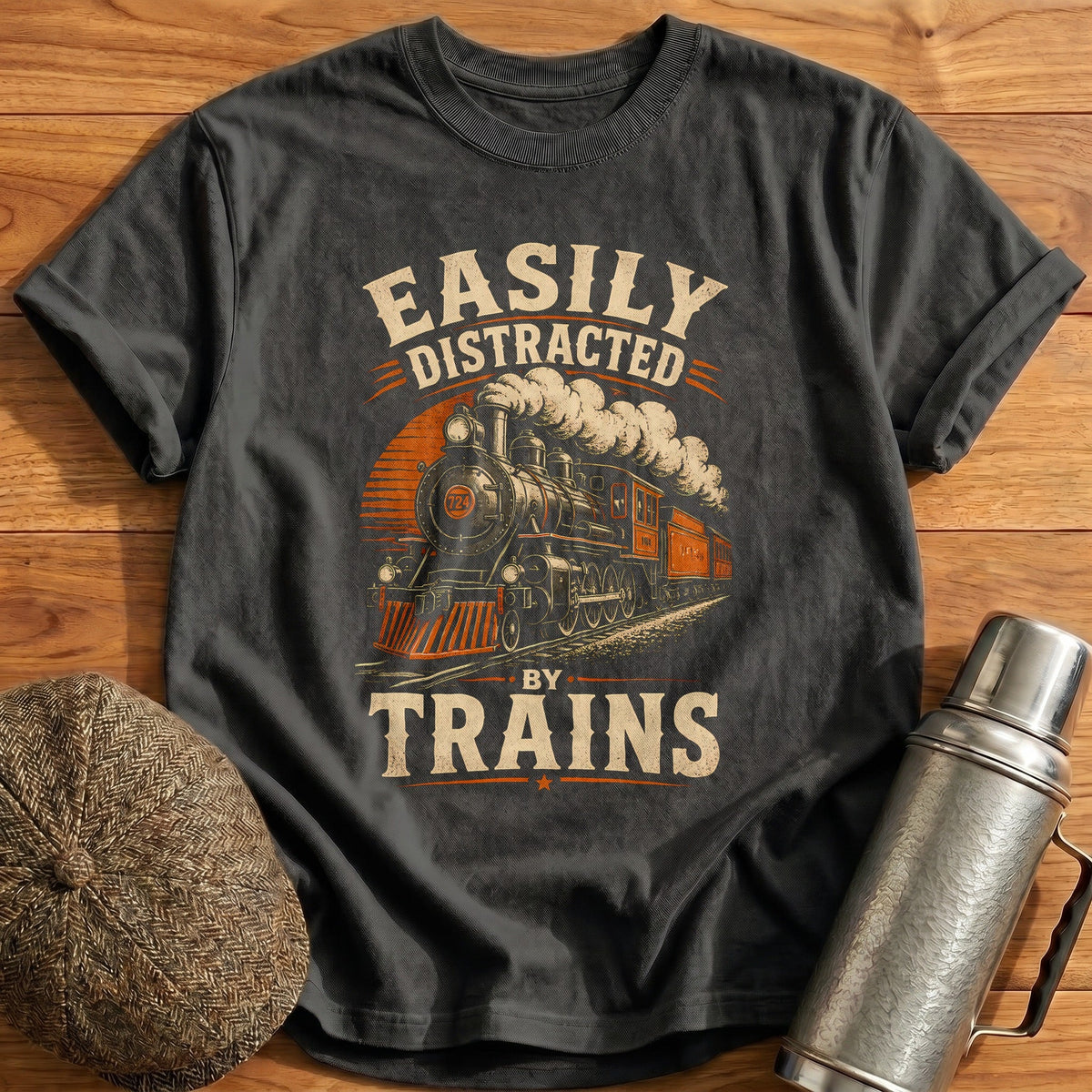 Easily Distracted Kids T-Shirt - Charcoal