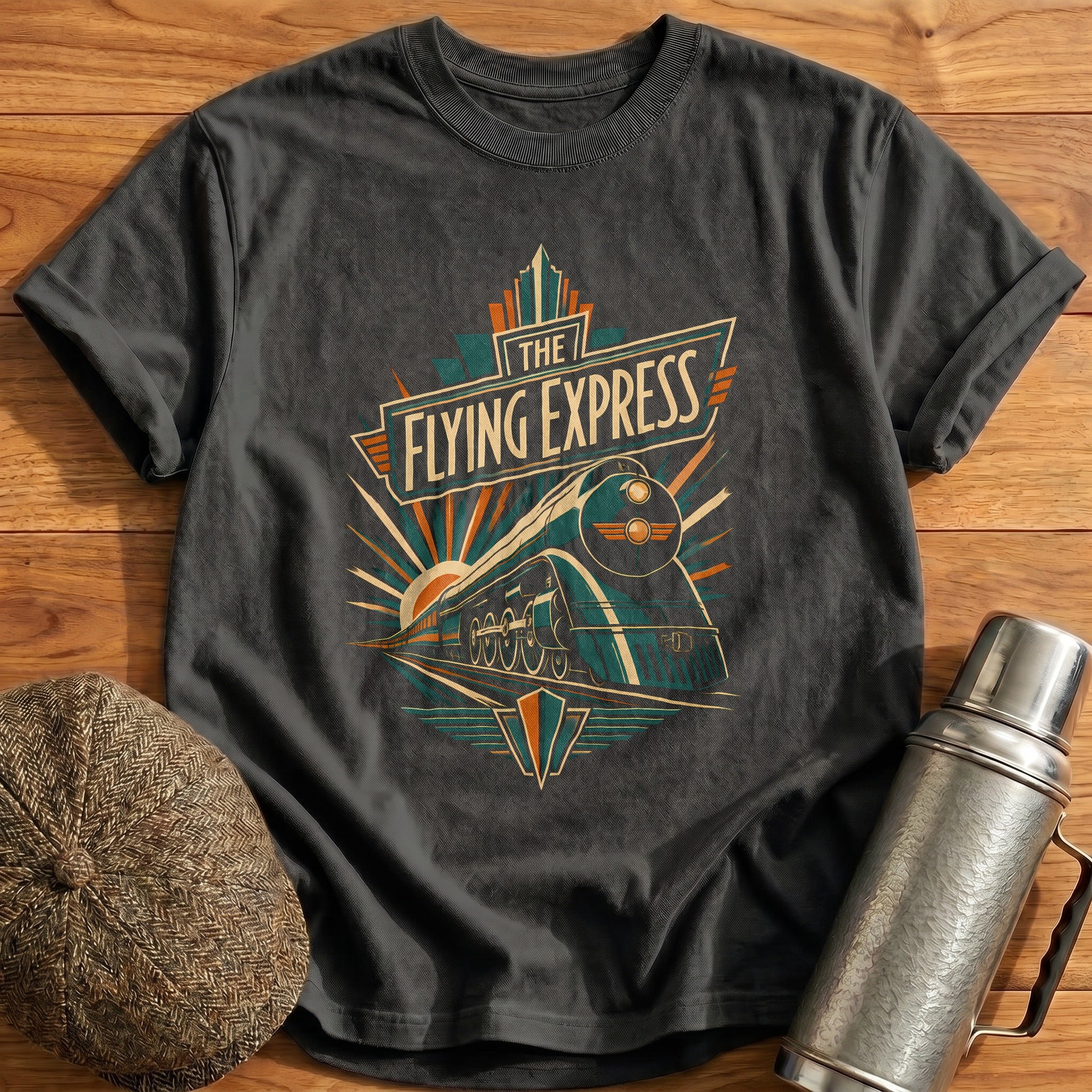 Flying Express Deco T-Shirt - Charcoal