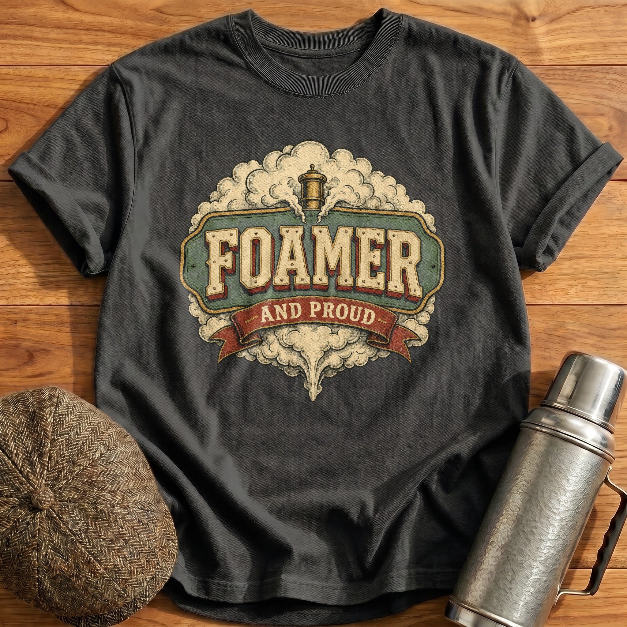 Foamer and Proud T-Shirt - Charcoal
