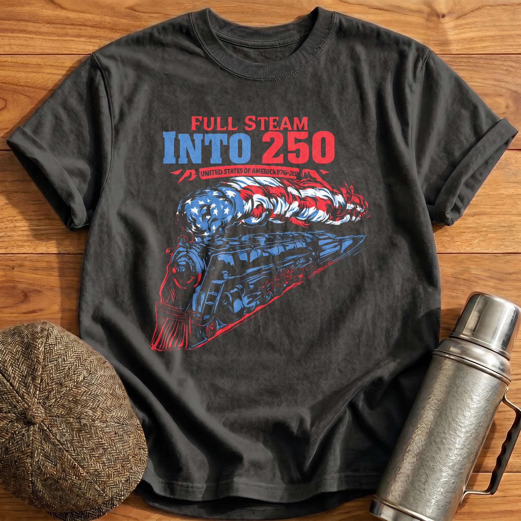 Full_Steam_Into_250_Dynamic T-Shirt - Charcoal