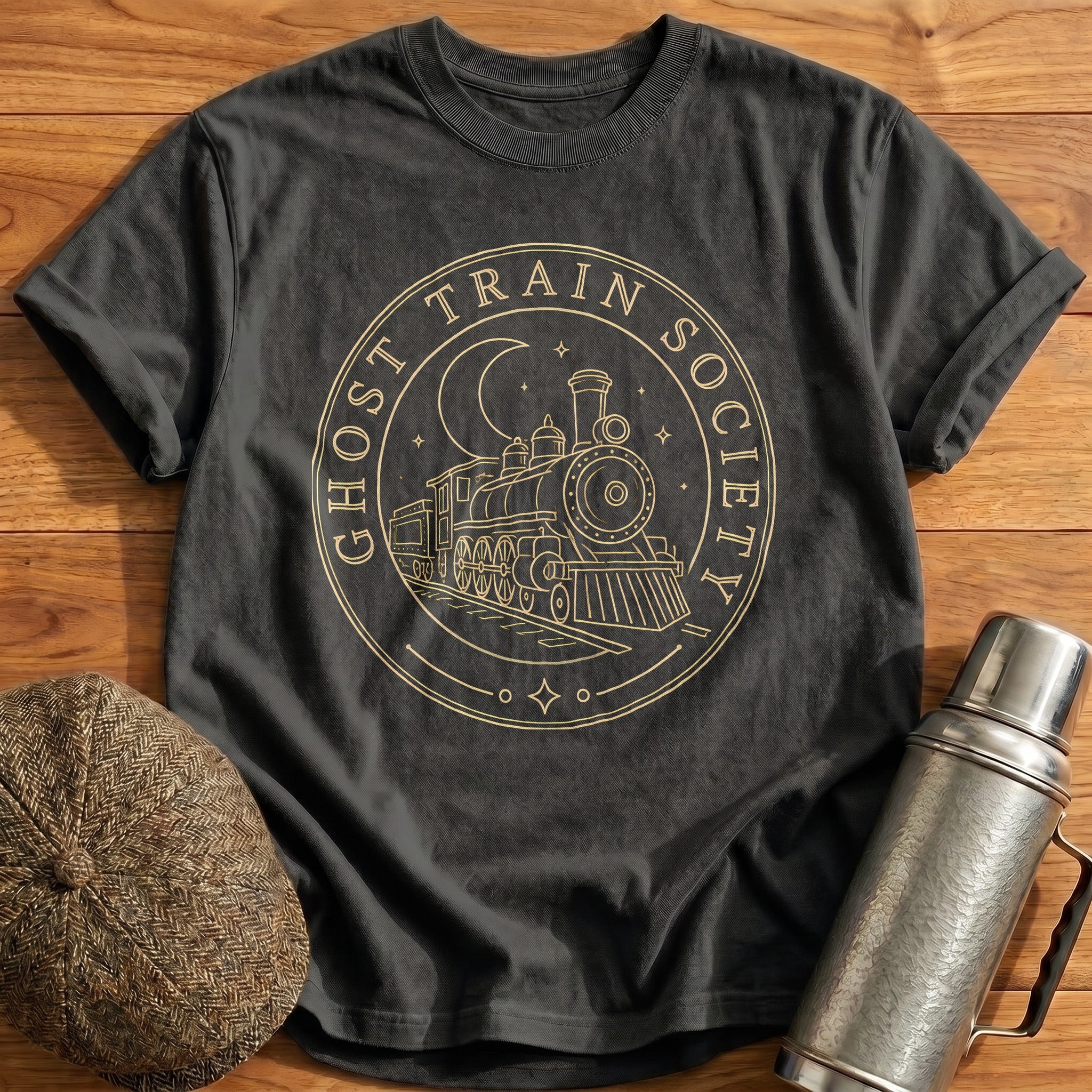 Ghost Train Society Crest 94 - Charcoal