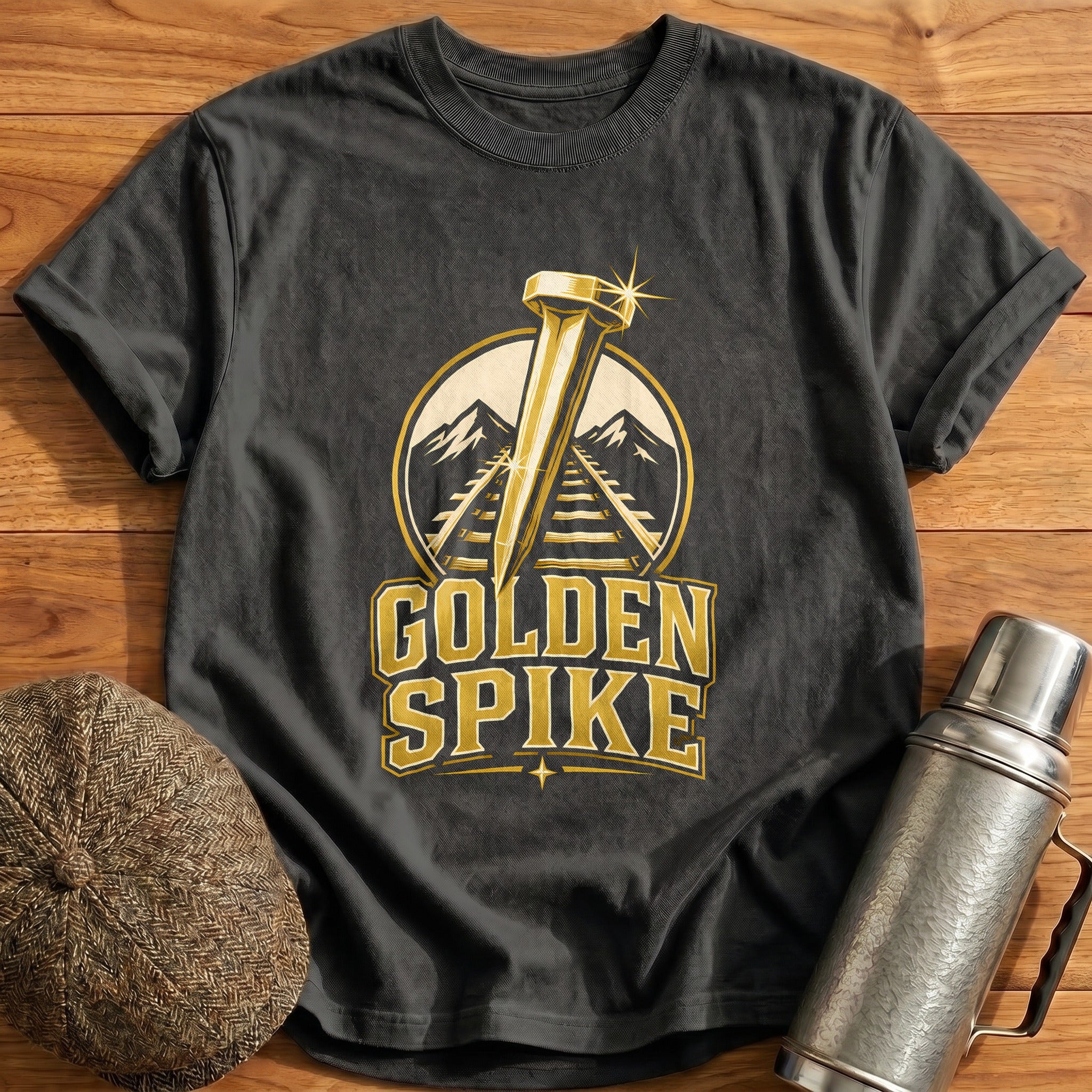 Golden Spike 79 T-Shirt - Charcoal