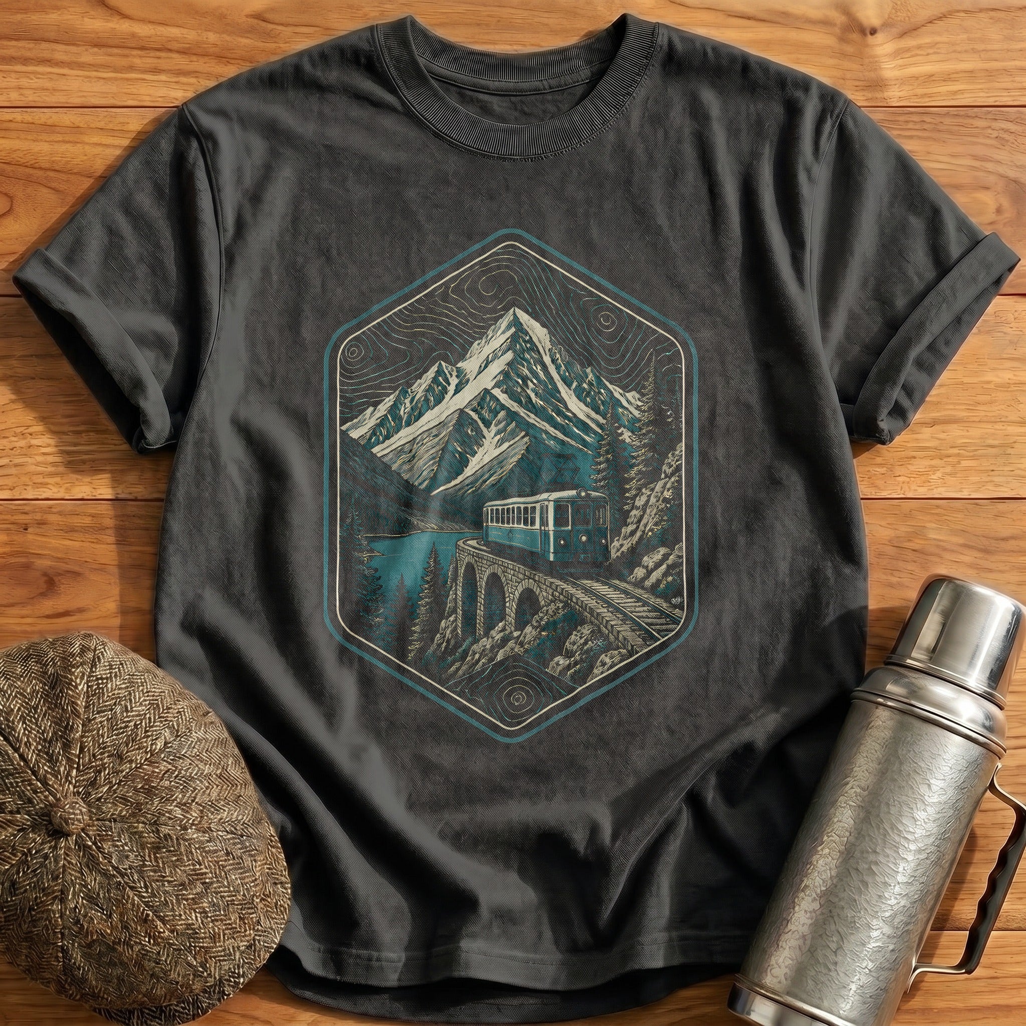 Gorpcore Railway 19 T-Shirt - Charcoal