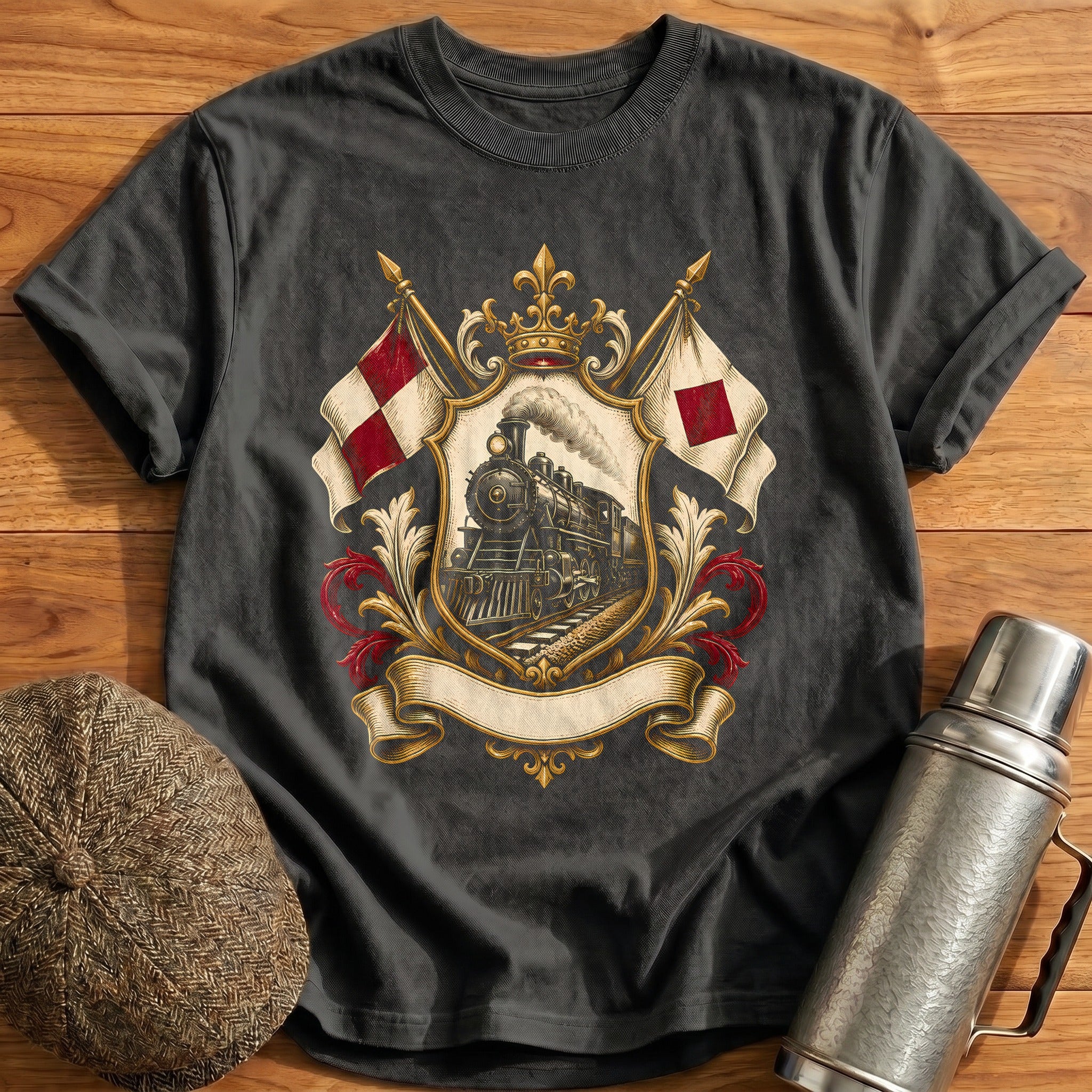 Heraldic Loco 81 T-Shirt - Charcoal