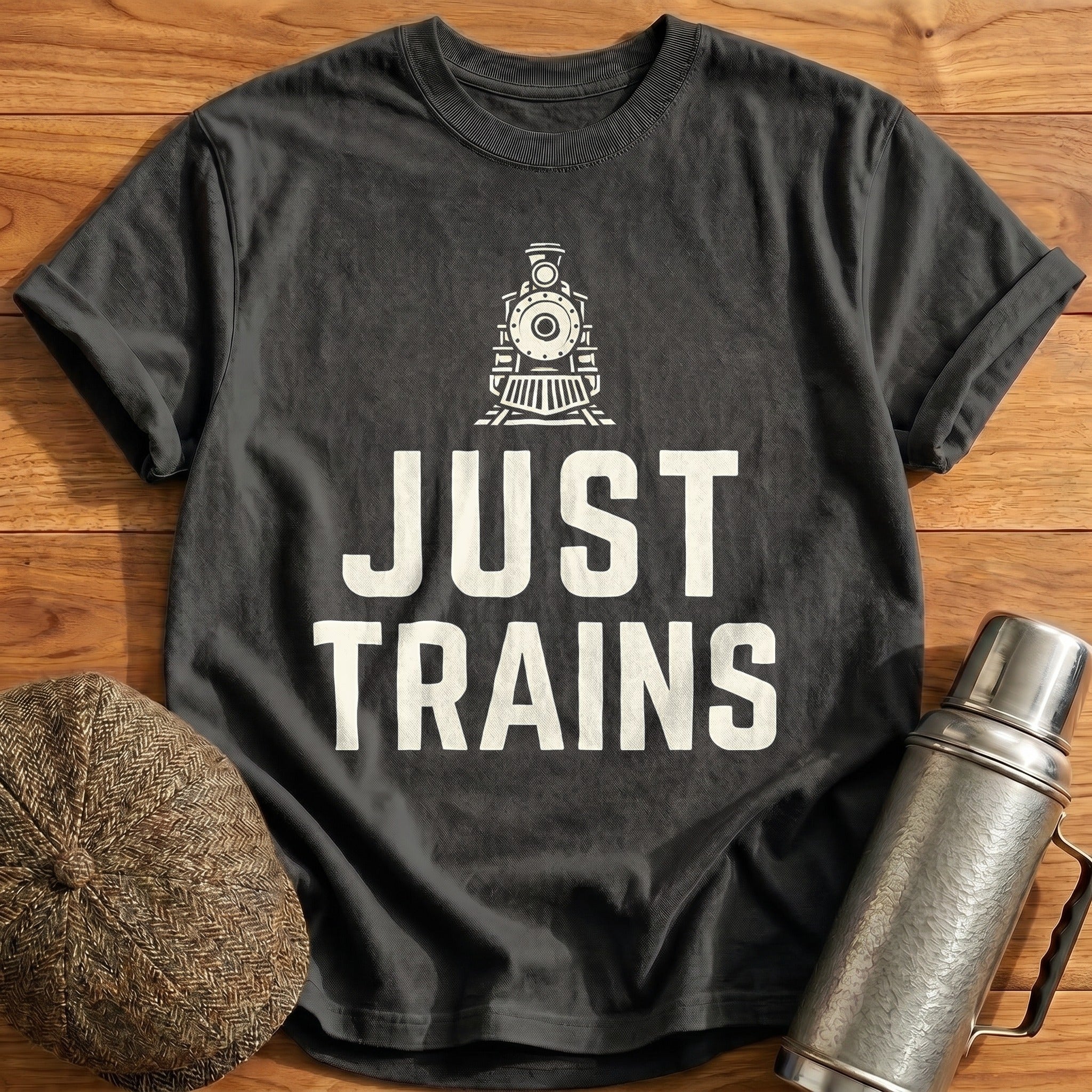 Just Trains T-Shirt - Charcoal