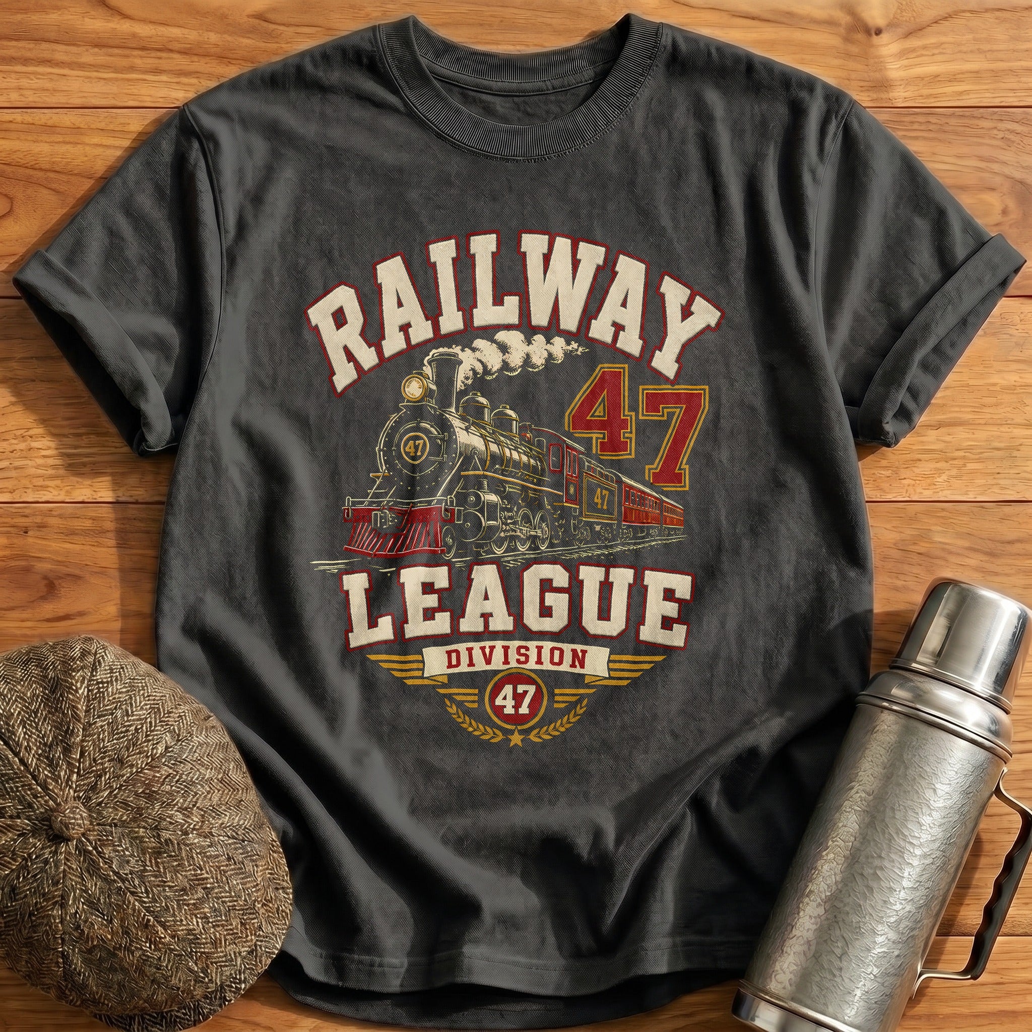 League Division 47 T-Shirt - Charcoal