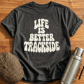 Life Is Better Trackside 59 T-Shirt - Charcoal
