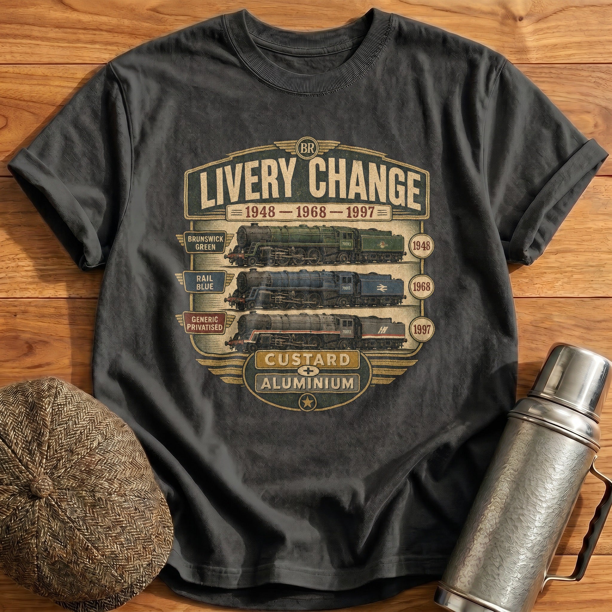 Livery Through the Ages T-Shirt - Charcoal