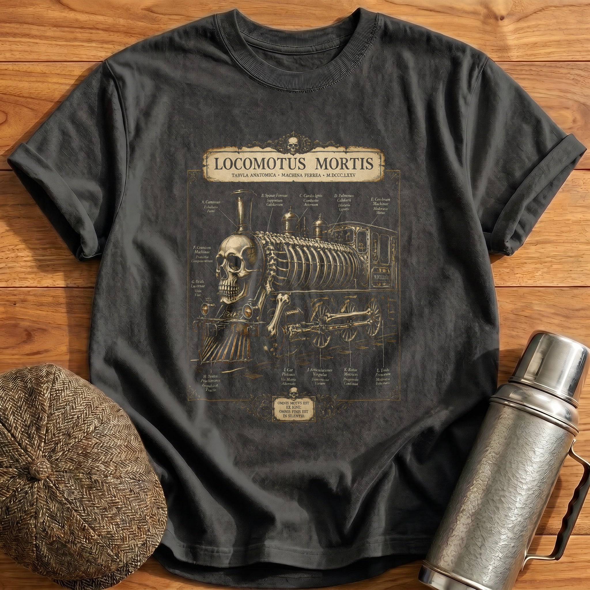 Locomotus Mortis T-Shirt - Charcoal