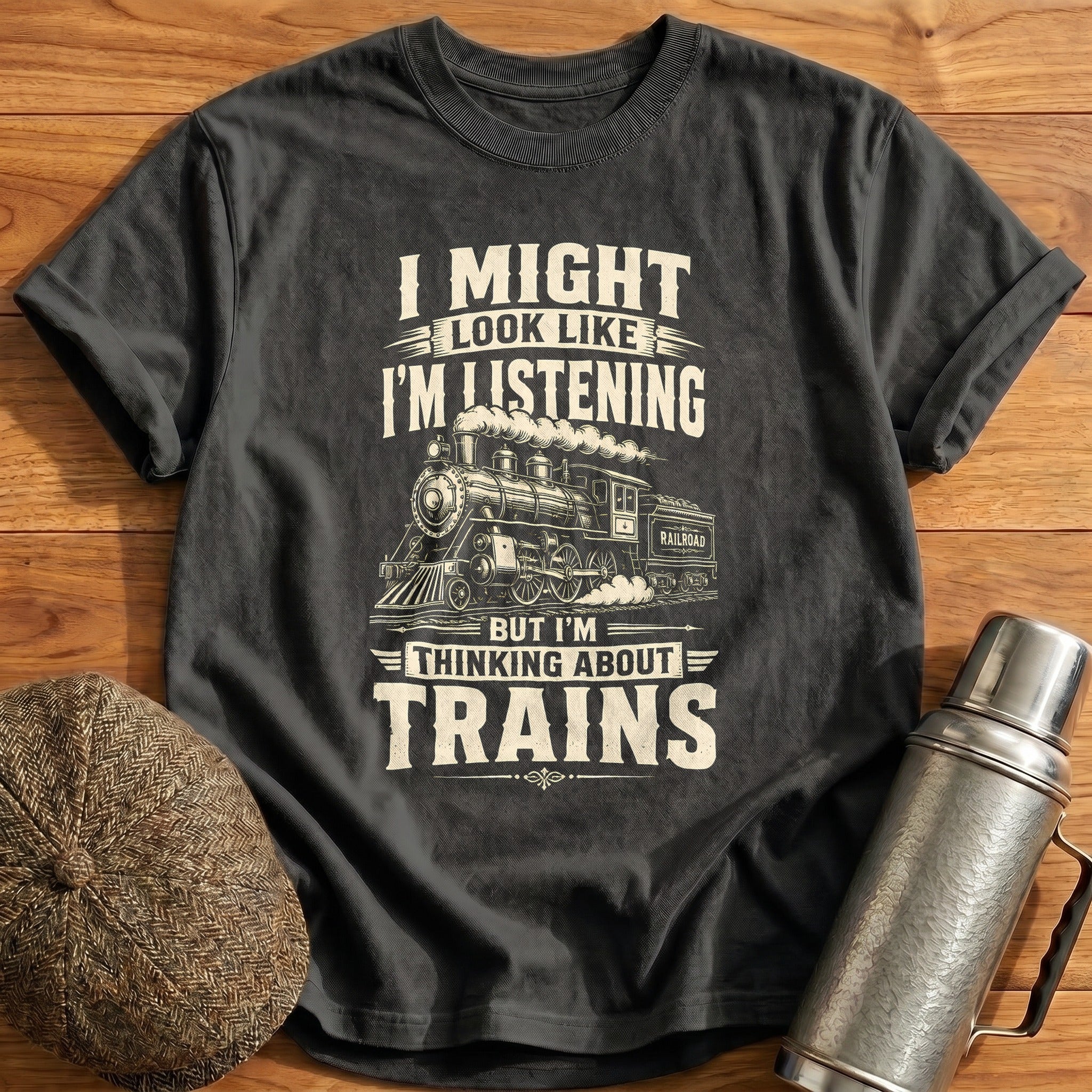 Look Like I'm Listening T-Shirt - Charcoal