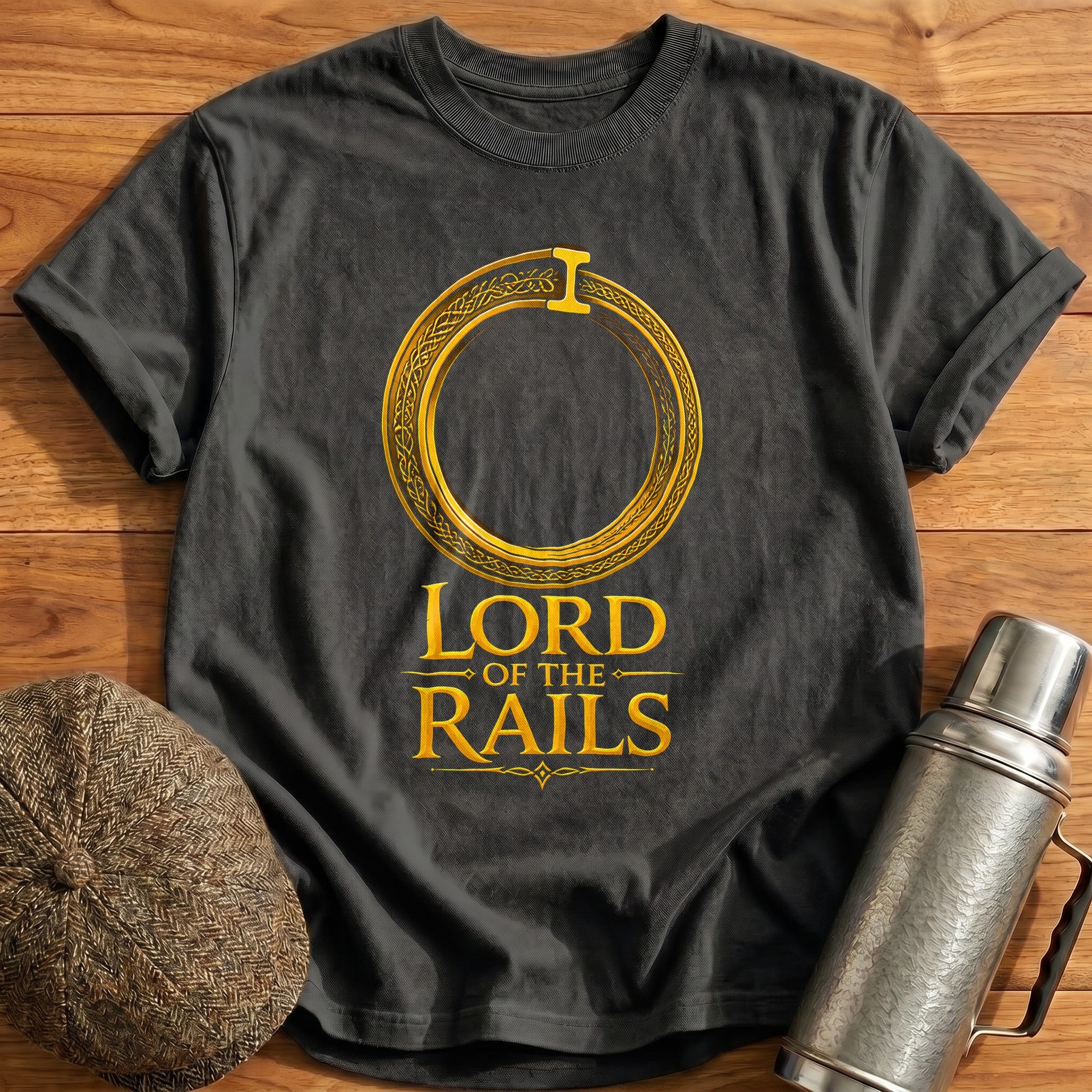 Lord Of The Rails 38 T-Shirt - Charcoal